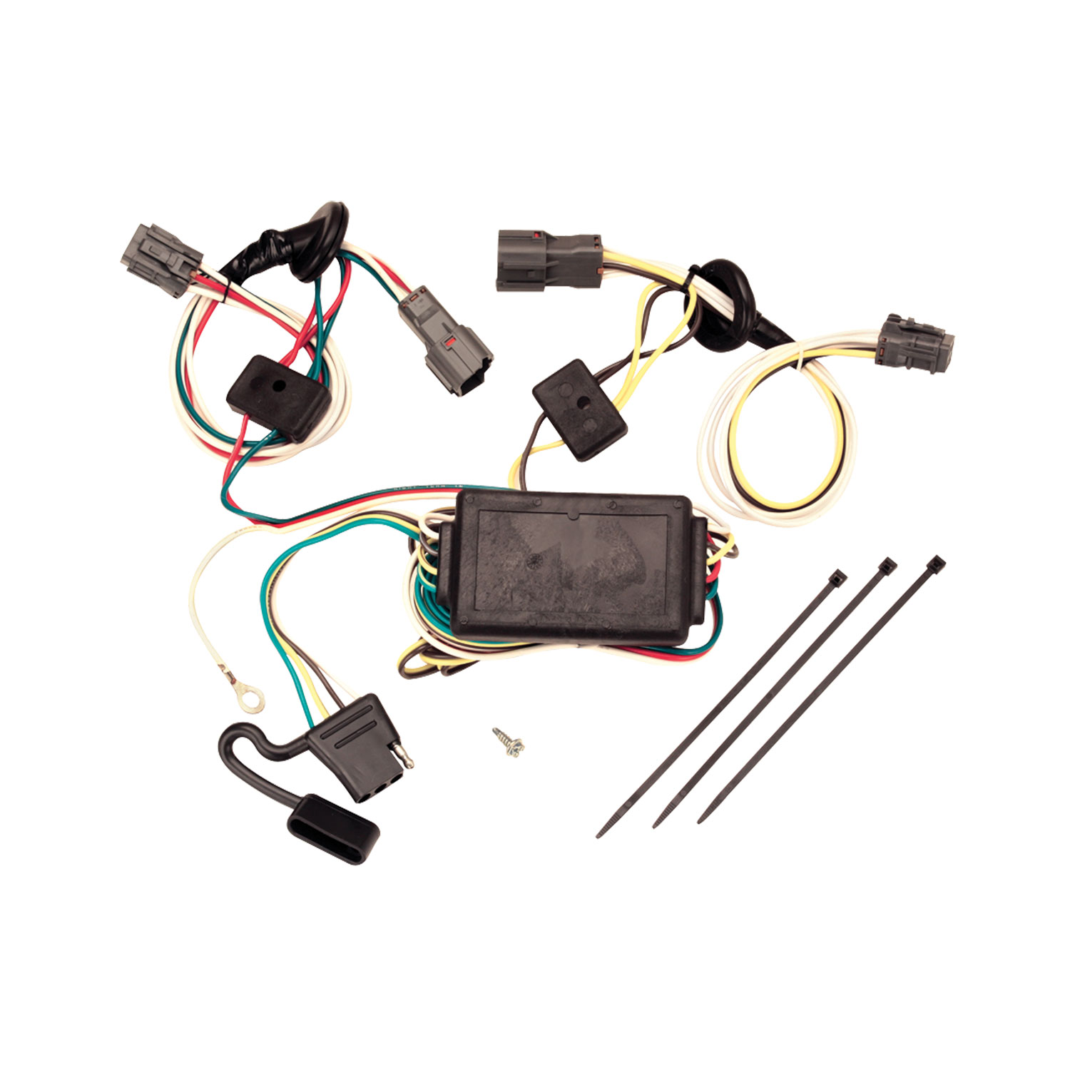 2005-2009 Hyundai Tucson Draw-tite Class 3 Trailer Hitch, 2 Inch Square Receiver Bundle w/ Plug-n-Play T-One Wiring Harness thumbnail 1