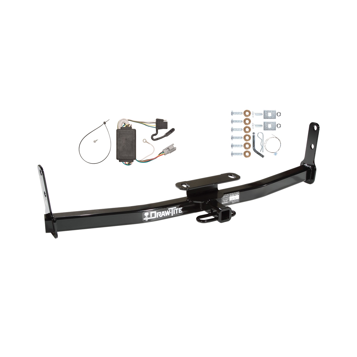 2005-2006 Chevrolet Equinox Draw-tite Class 2 Trailer Hitch, 1-1/4 Inch Square Receiver Bundle w/ Plug-n-Play T-One Wiring Harness thumbnail 0