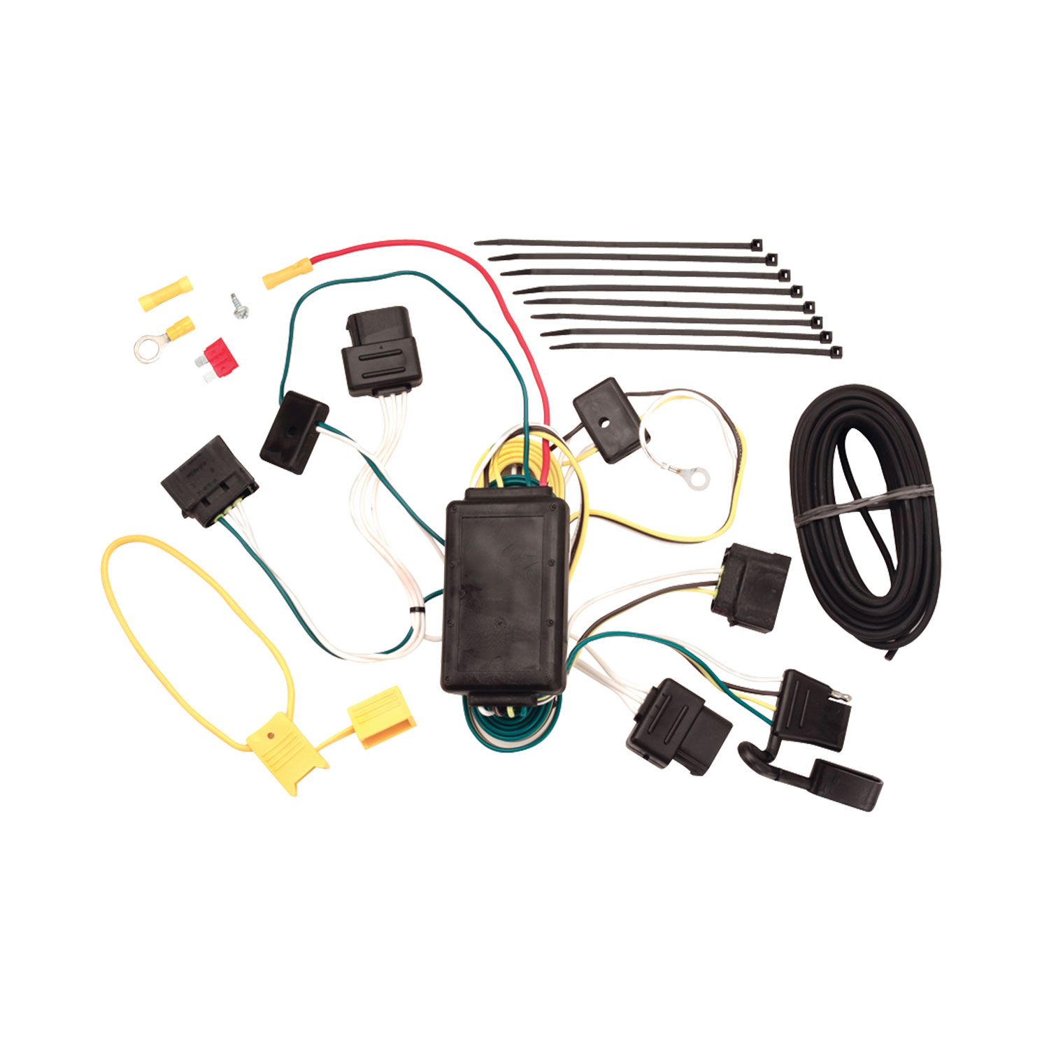 2004-2007 Ford Freestar Draw-tite Class 3 Trailer Hitch, 2 Inch Square Receiver Bundle w/ Plug-n-Play T-One Wiring Harness thumbnail 1