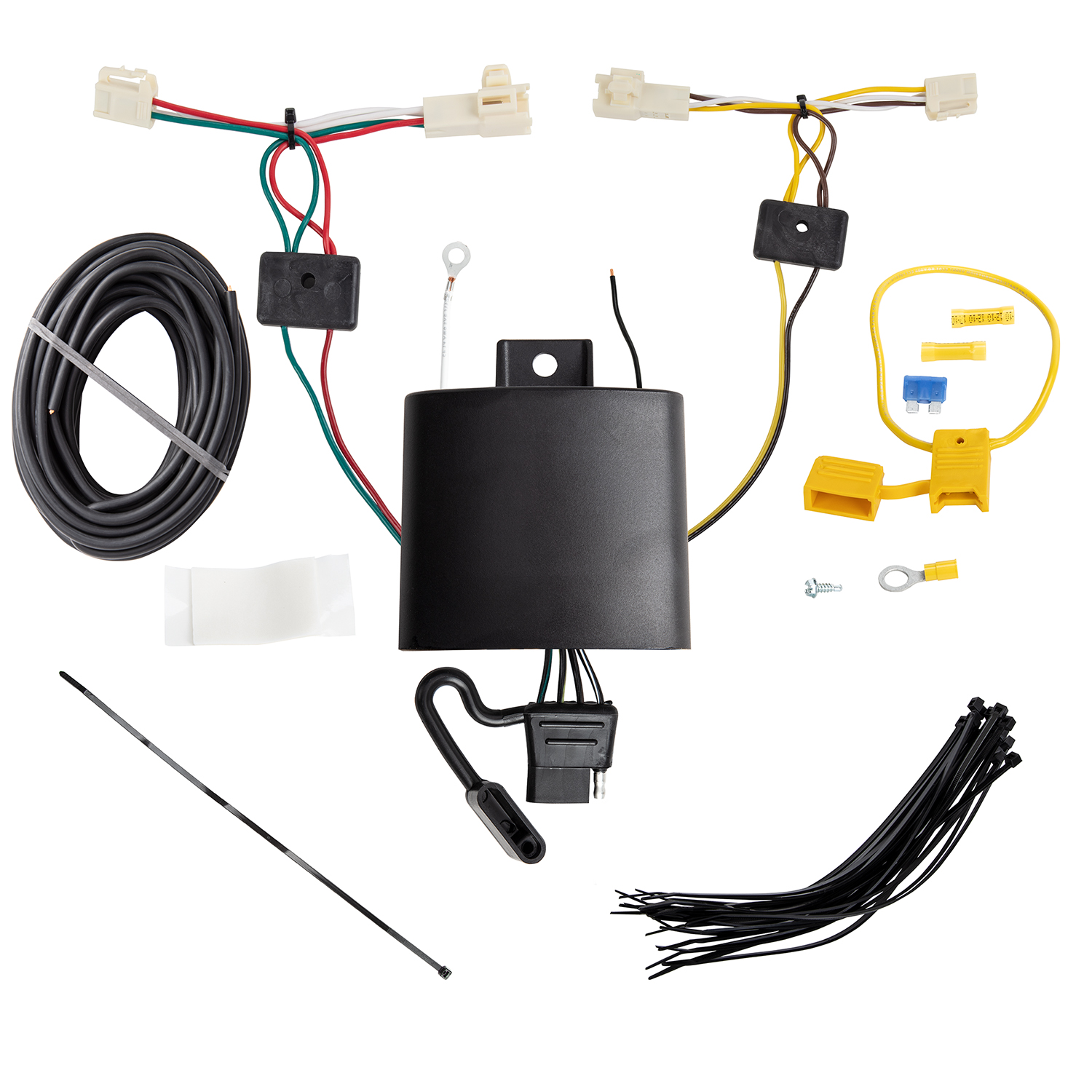 2019-2024 Toyota RAV4 Draw-Tite Class 3 Trailer Hitch, 2 Inch Square Receiver Bundle w/ Plug-n-Play T-One Wiring Harness thumbnail 1