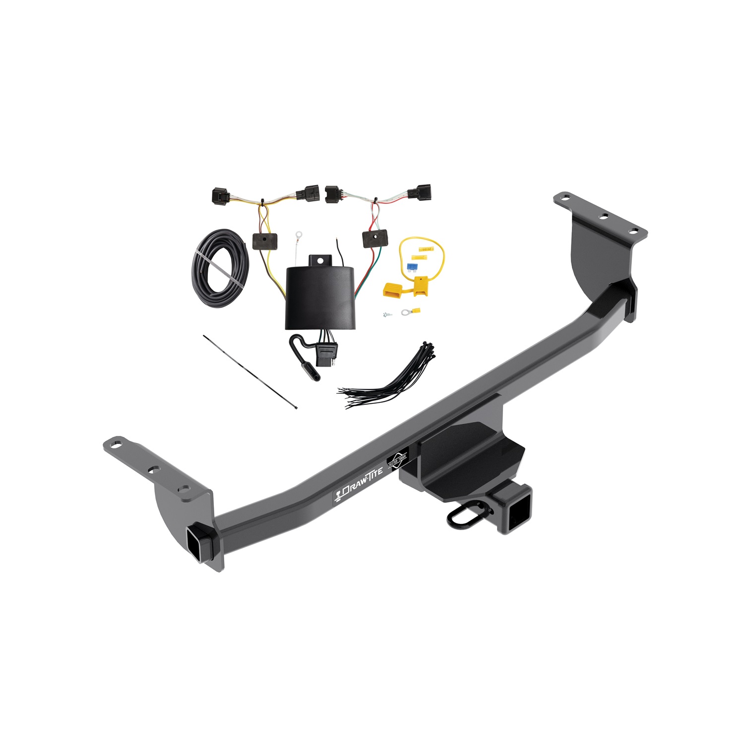 2017-2023 Nissan Qashqai Draw-tite Class 3 Trailer Hitch, 2 Inch Square Receiver Bundle w/ Plug-n-Play T-One Wiring Harness thumbnail 0