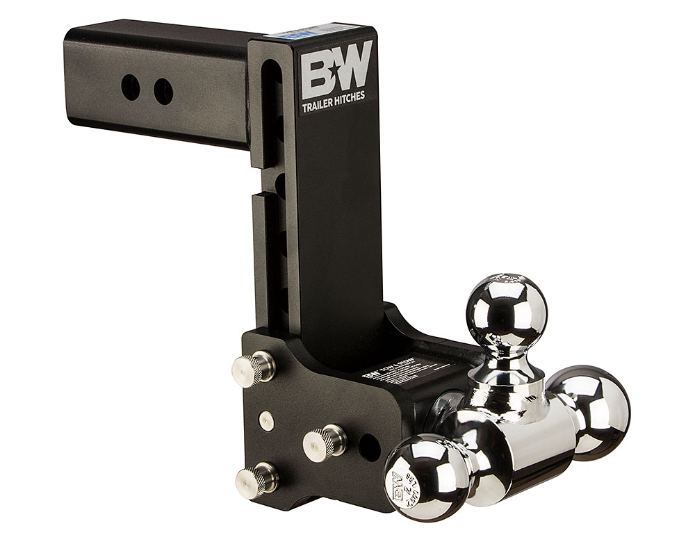 B&W 14.5K 7" Drop 7.5" Rise ( 1-7/8" , 2-5/16" Balls) Adjustable Ball Mount Hitch For 2-1/2" Recievers  TS20049B thumbnail 0