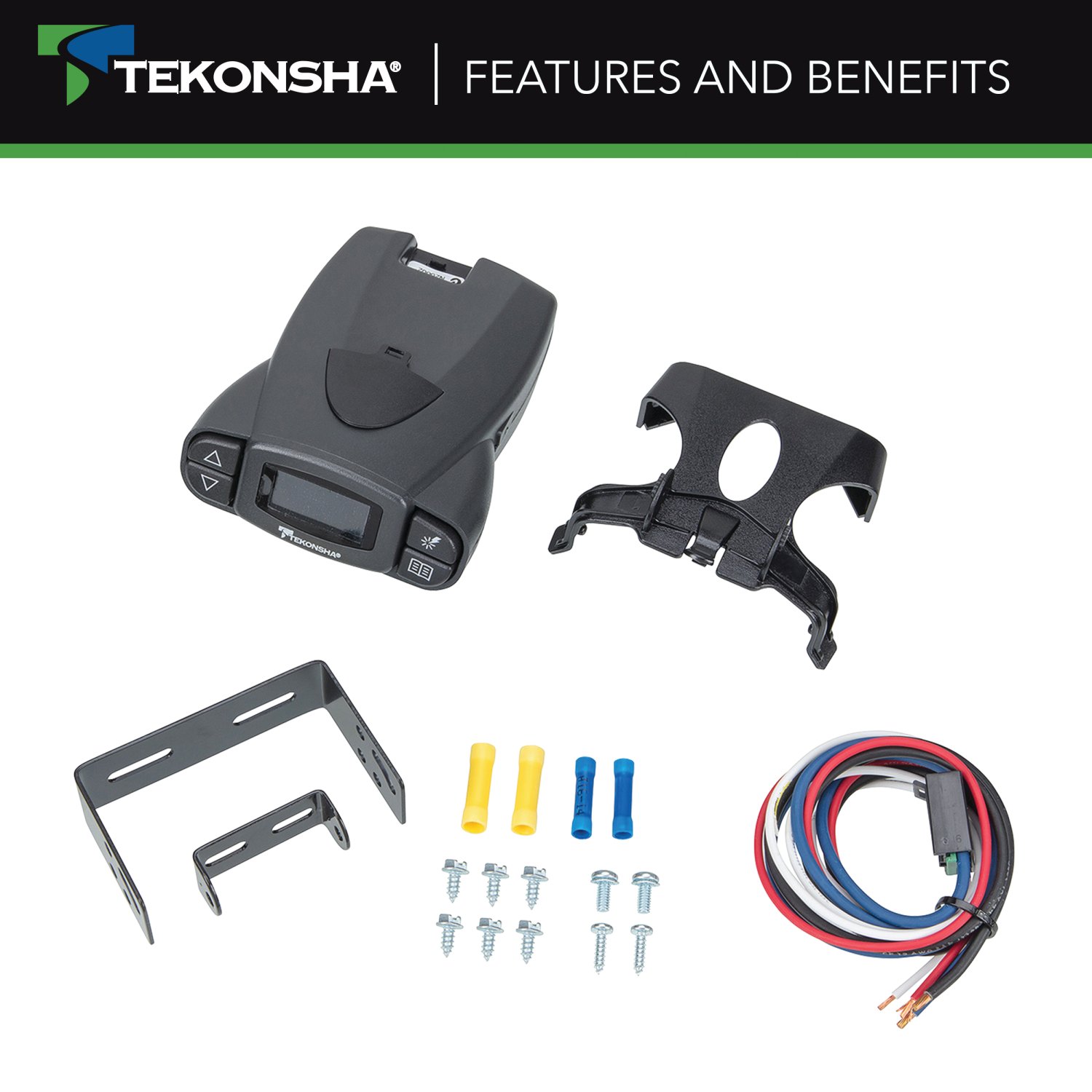 Tekonsha Prodigy P3  Proportional Under-Dash Brake Controller for Trailers with 1-4 Axles, Black 90195 thumbnail 5