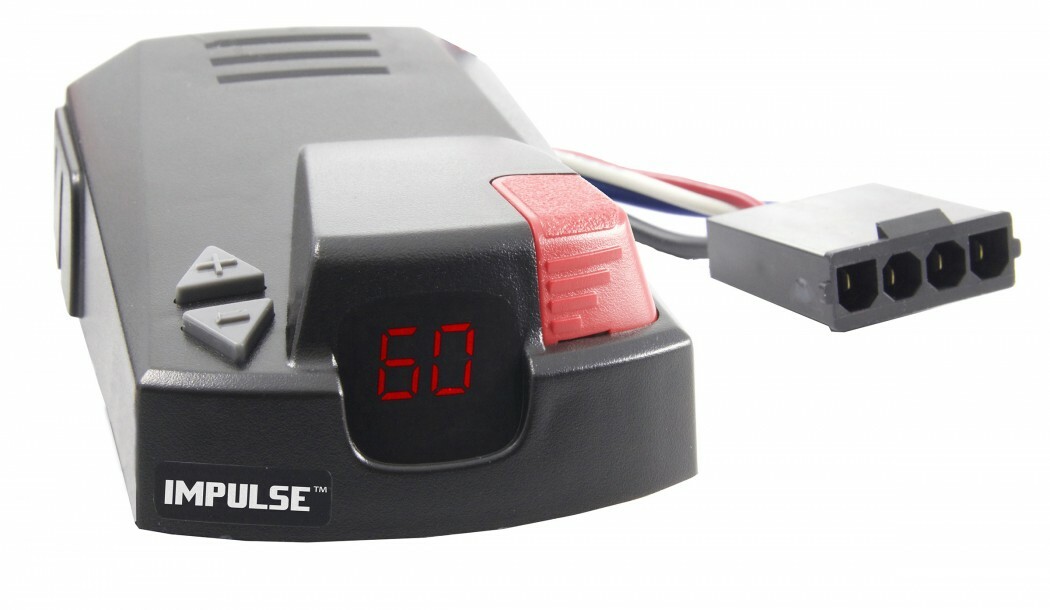 Hopkins Time-Delay Trailer Brake Controller – Digital LED Display, Vertical Manual Slide, 1-3 Axles, Plug-In Simple® thumbnail 1