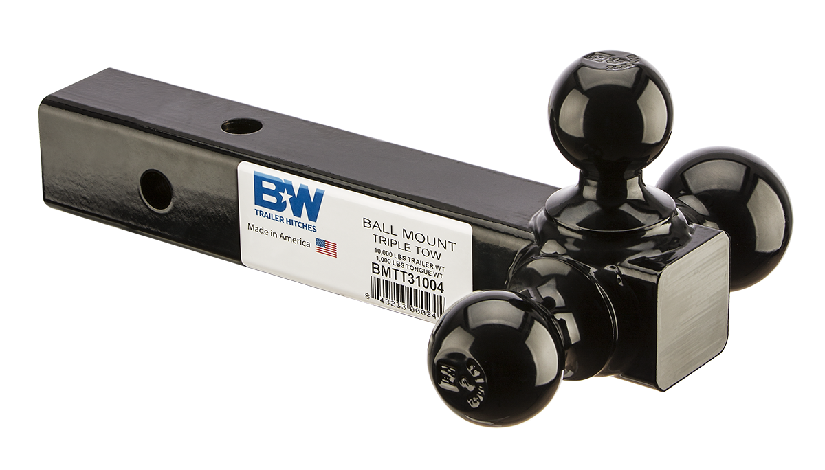 B&W Trailer Hitches 10K Triple Tow Ball Mnt-Pcwbag Trailer Hitch Ball BMTT31004 thumbnail 0