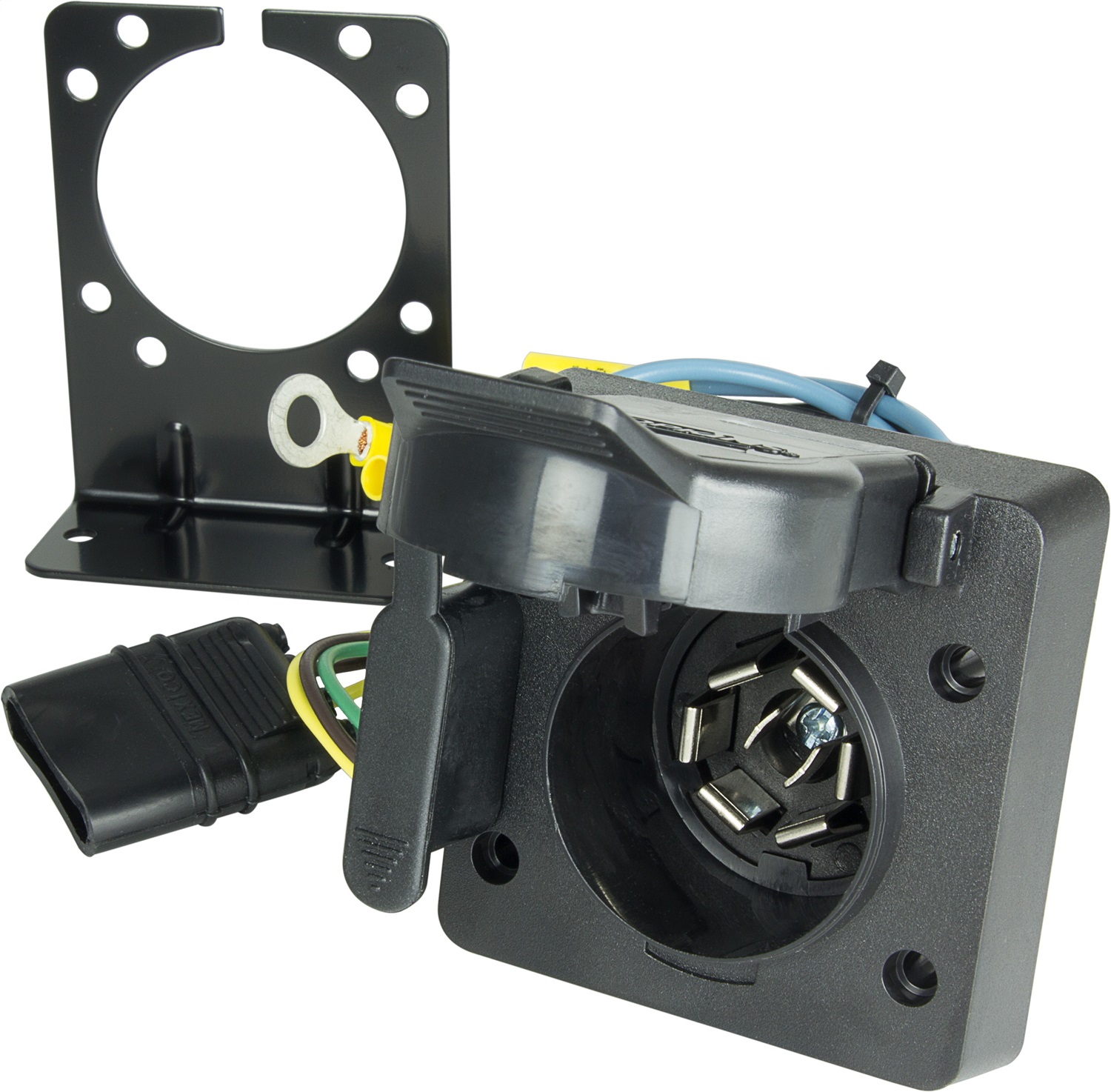 Hopkins Multi-Tow 4-Flat To 7-Blade And 4-Flat Connector 47185 thumbnail 2