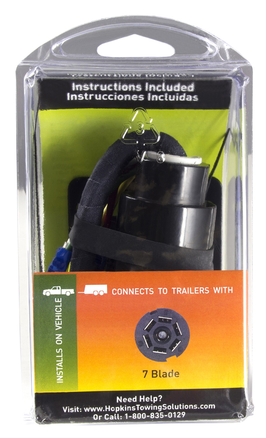 Hopkins 7-Blade Vehicle To Trailer Wiring Harness 41145 thumbnail 2