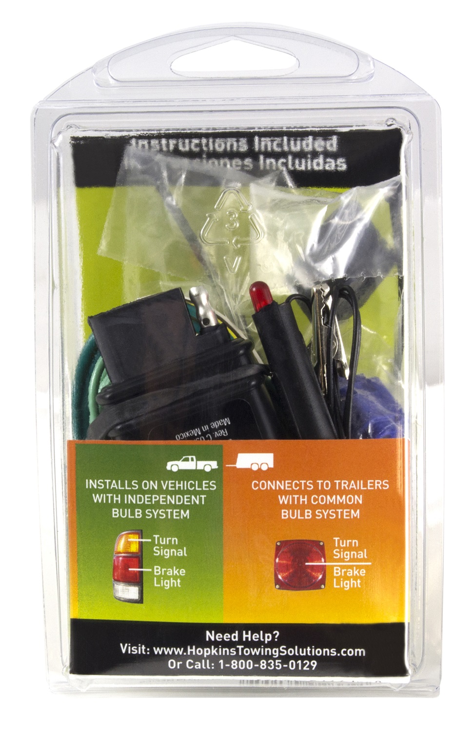 Hopkins Vehicle To Trailer Taillight Converter Kit 46155 thumbnail 1