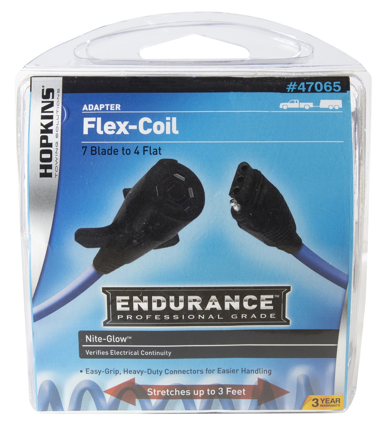 Hopkins Endurance Flex-Coil 7-Blade To 4-Flat Adapter 47065 thumbnail 4