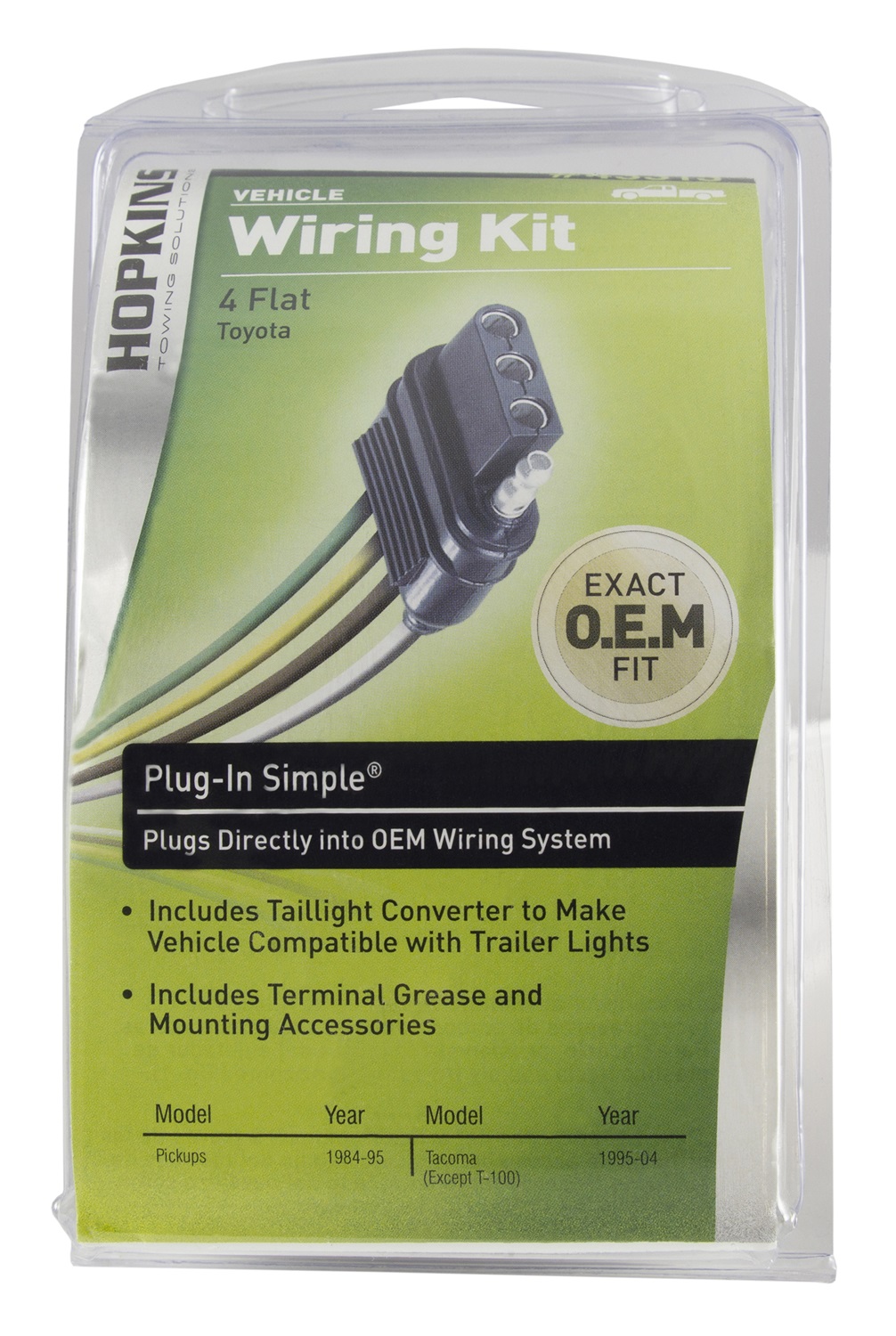 Hopkins Plug-In Simple Vehicle To Trailer Wiring Harness 43315 thumbnail 3