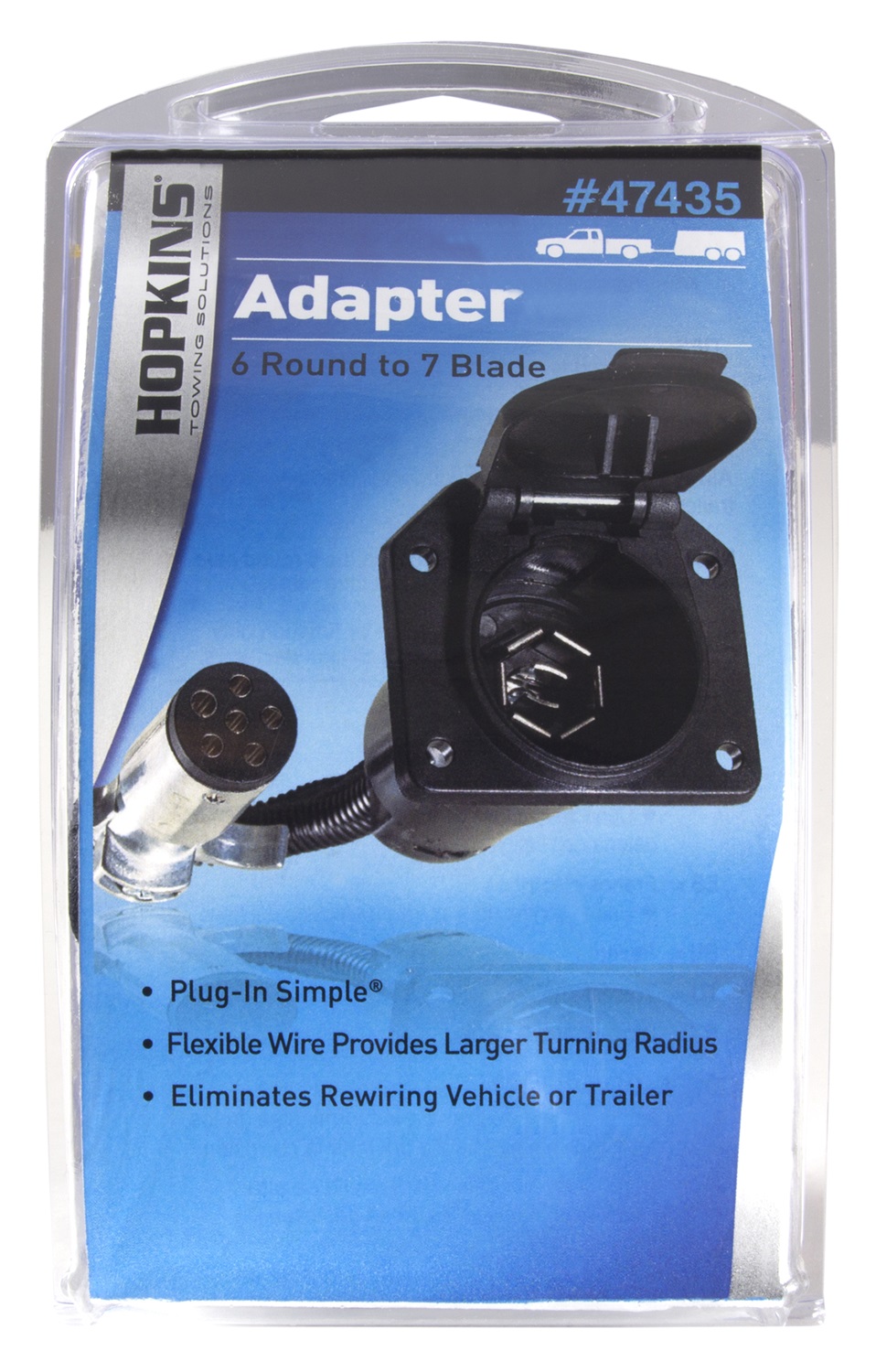 Hopkins 6-Round To 7-Blade Flex Adapter 47435 thumbnail 4