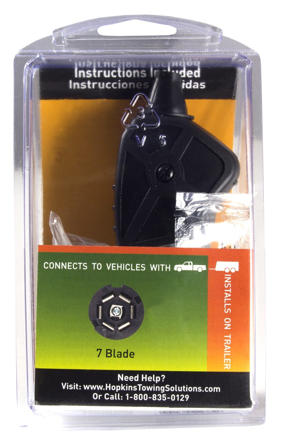 Hopkins Endurance 7-Blade Trailer End Connector 48510 thumbnail 3