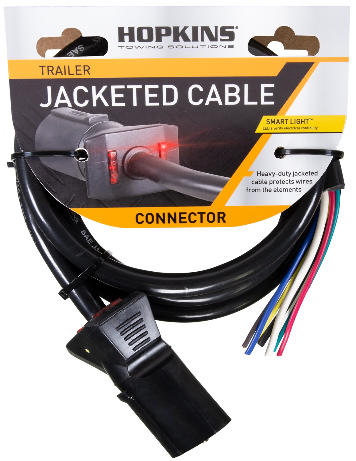 Hopkins LED Test 7-Blade Trailer End Molded Cable 20285 thumbnail 3