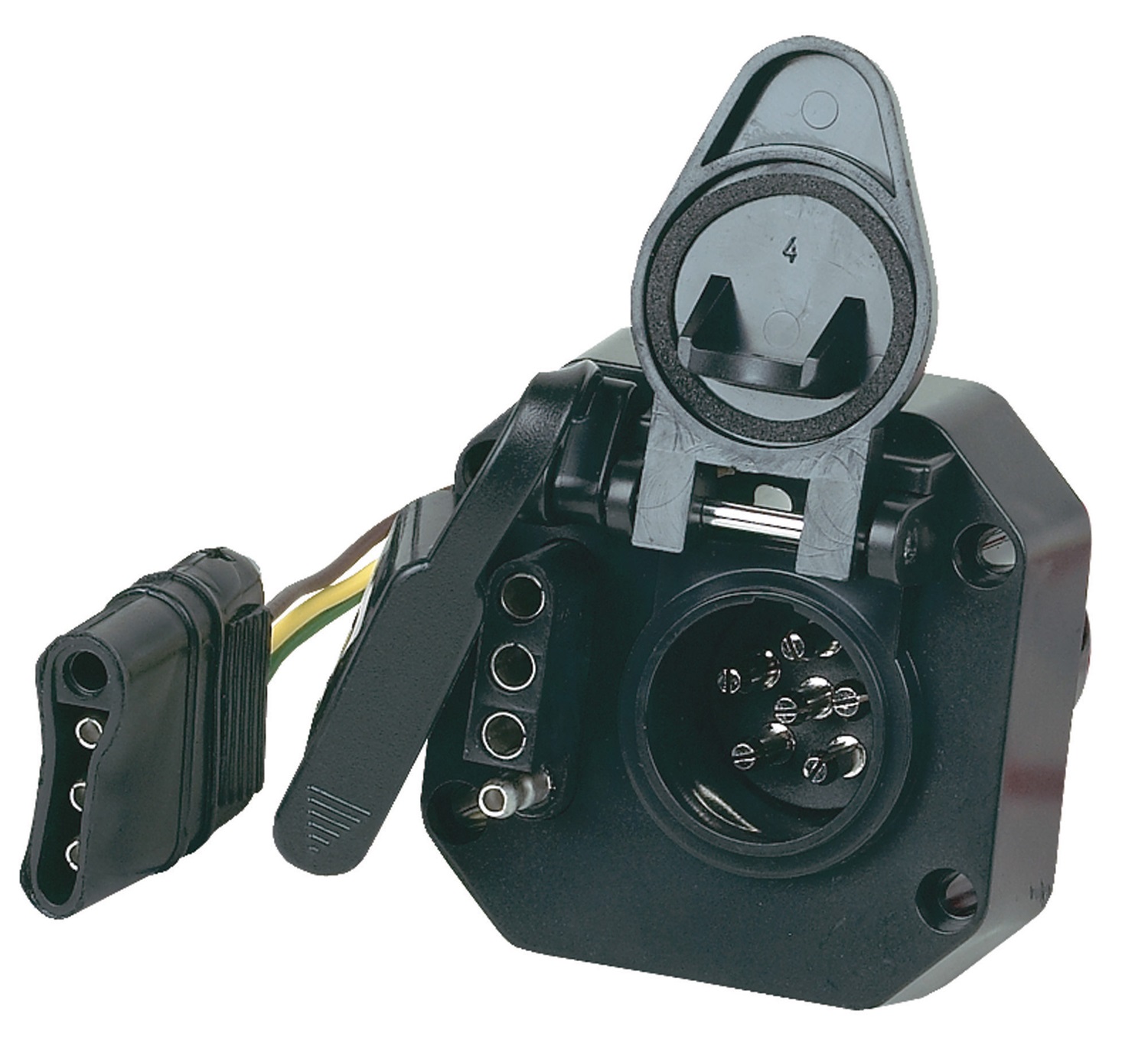 Hopkins Multi-Tow 4-Flat To 6-Round And 4-Flat Connector 47175 thumbnail 2