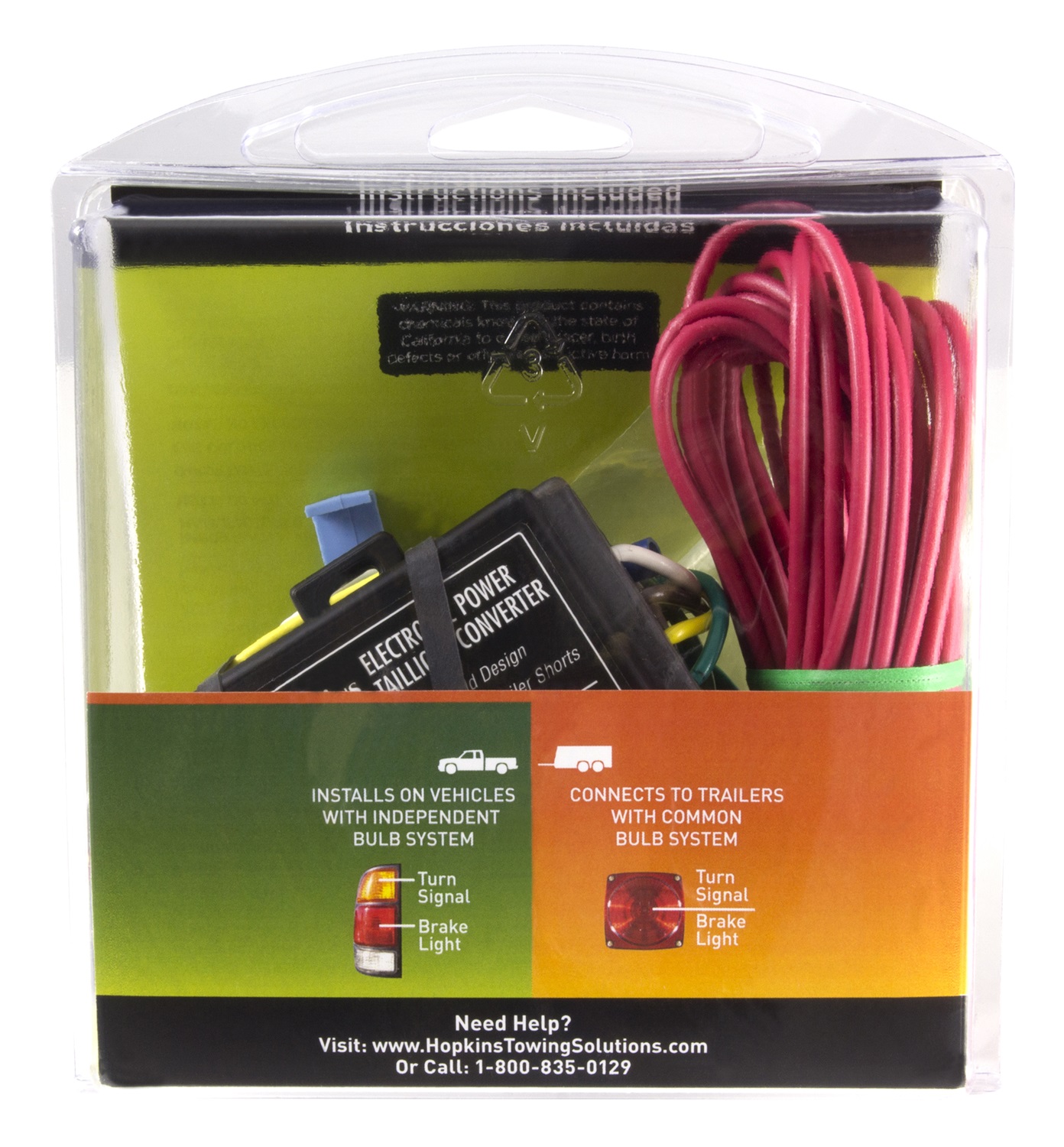 Hopkins Vehicle To Trailer Powered Taillight Converter Kit 46255 thumbnail 1
