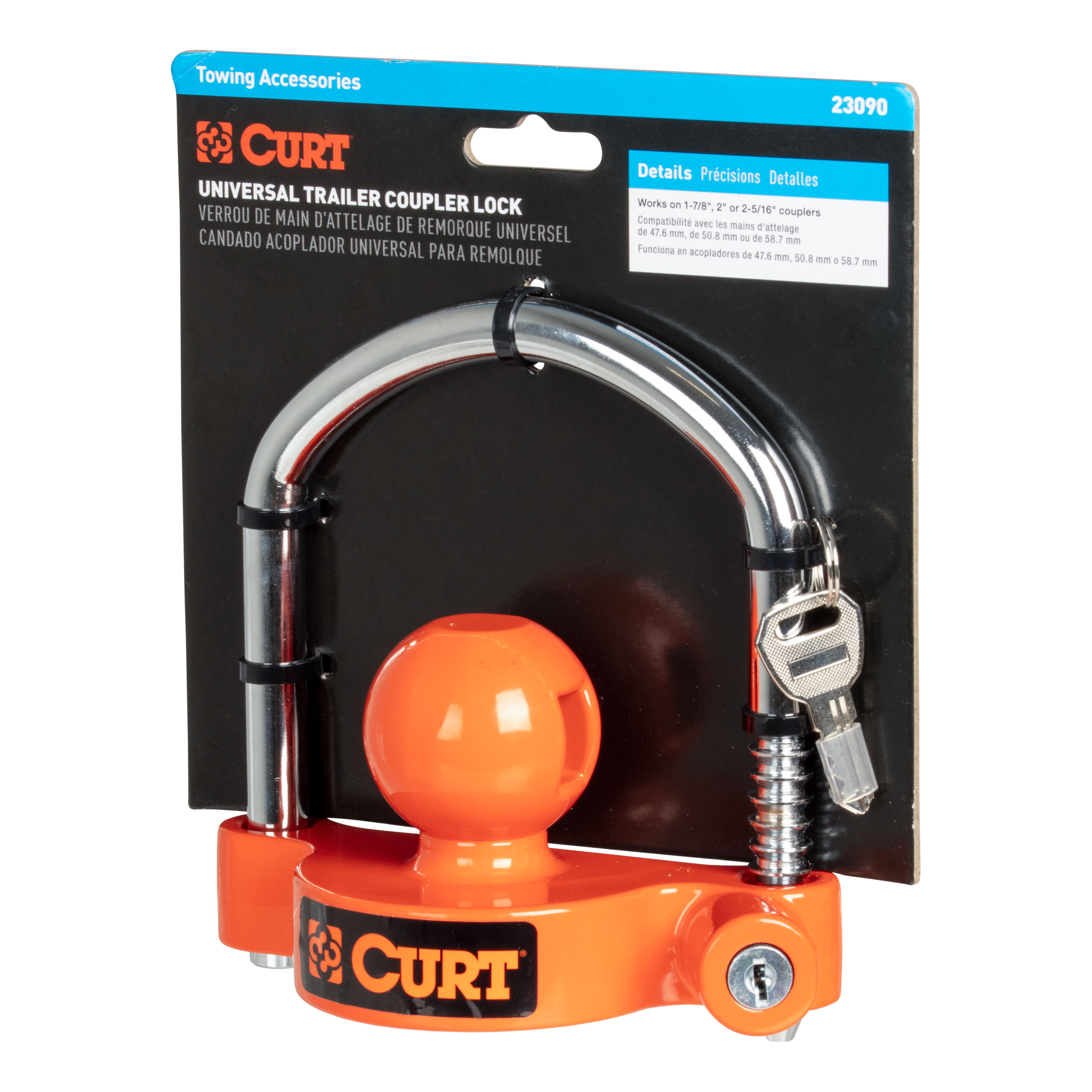 CURT Universal Trailer Coupler Lock 23090 thumbnail 2