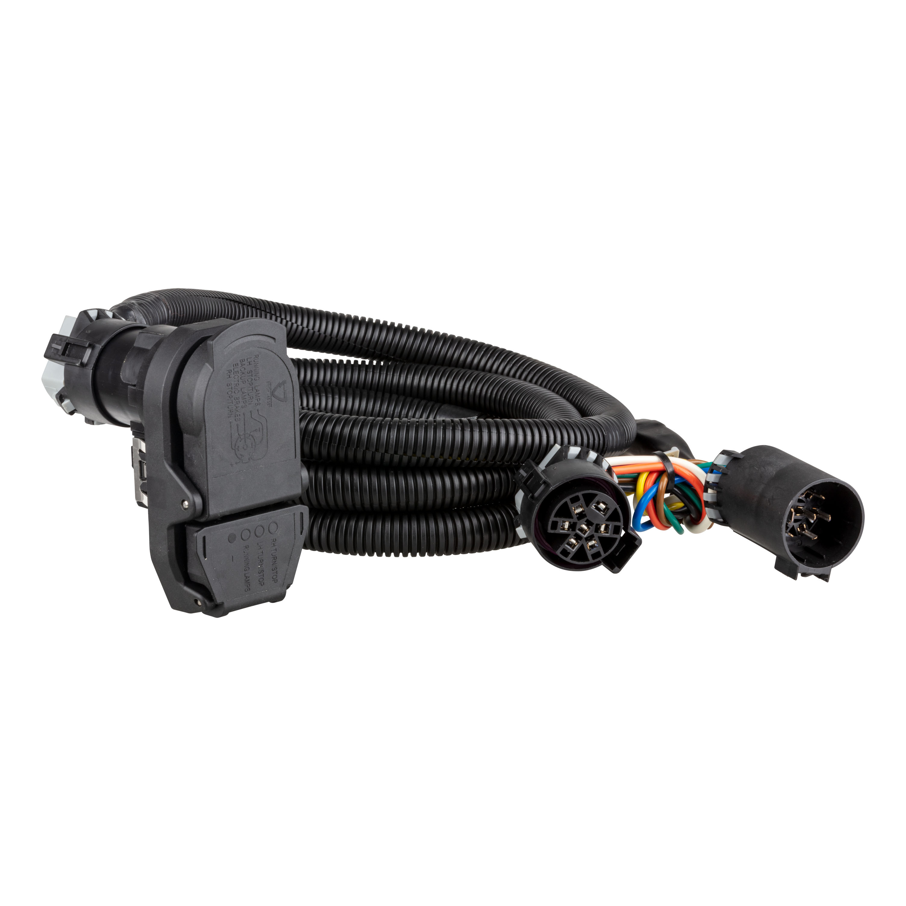 CURT 7' Custom Wiring Extension Harness (Adds 4-Way, 7-Way RV Blade to Truck Bed) 56003 thumbnail 0