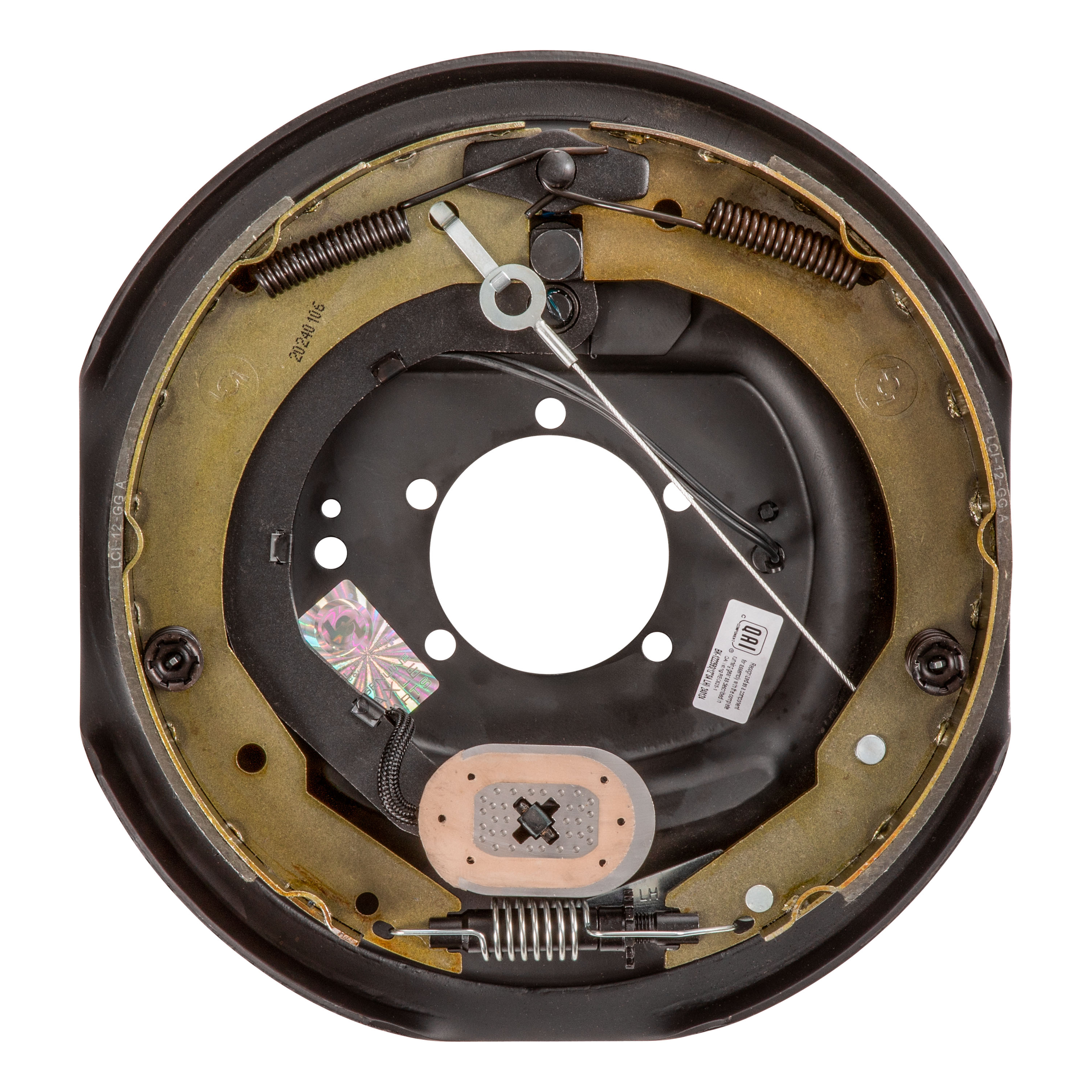 Lippert Forward Self-Adjusting RV Brakes - 12" x 2", 5-Bolt, 4,000-7,000 lbs. (Left) 1222593 thumbnail 0