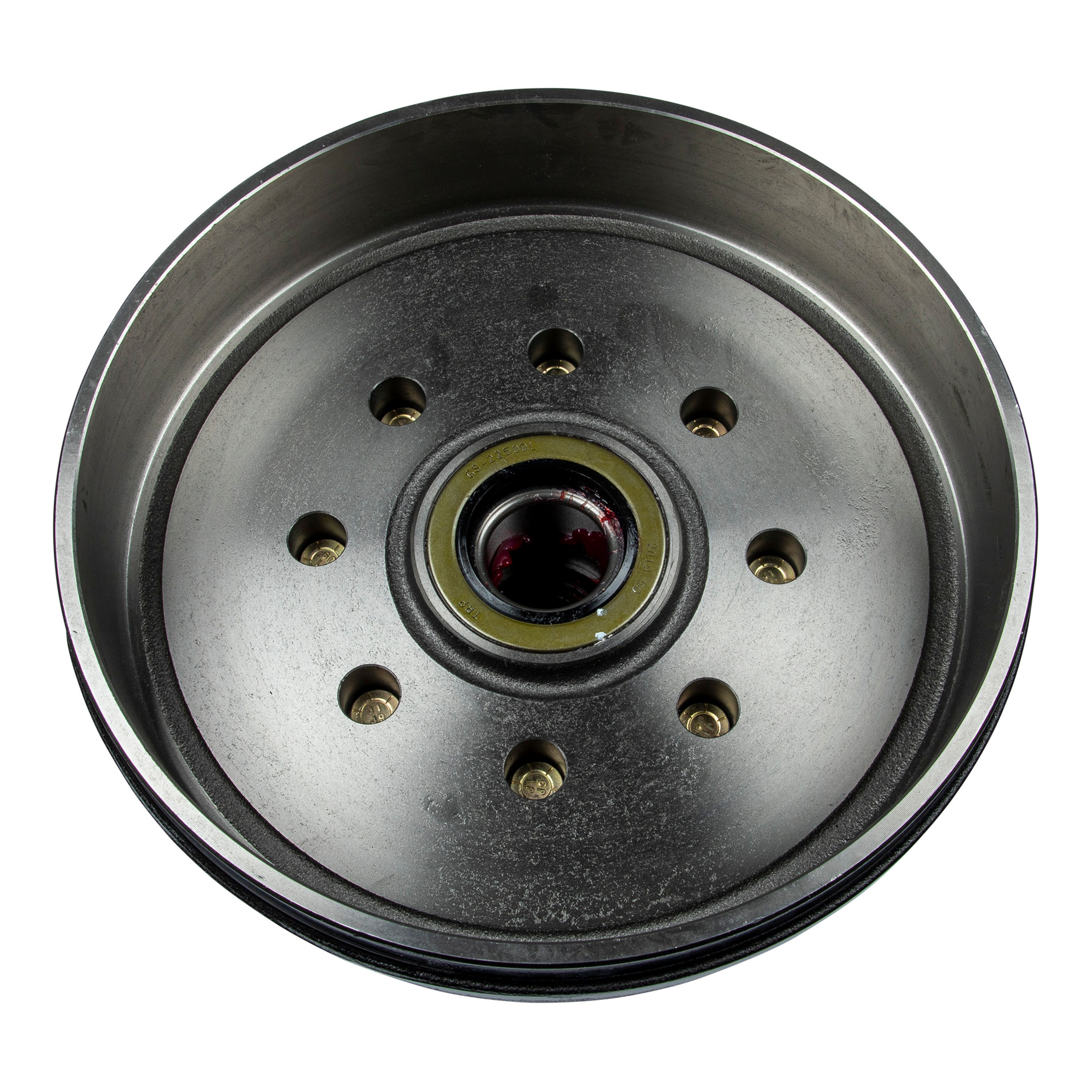 Lippert 12" RV Brake Drum Hub for 7,000-lb Axle - 8 on 6.5", 1/2" Stud (Fully Assembled) 814203 thumbnail 1
