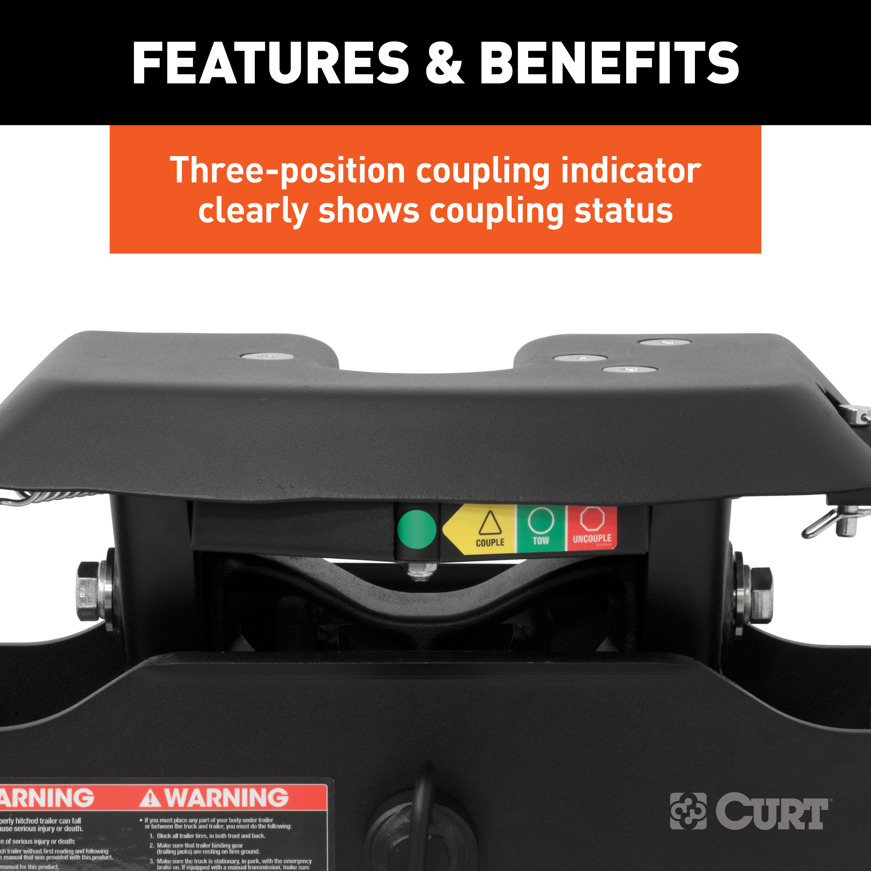 CURT 16K, A16 5th Wheel Hitch, 16,000 lbs, Select Chevrolet Silverado, GMC Sierra 2500, 3500 HD, 8-Foot Bed Puck System 16091 thumbnail 10