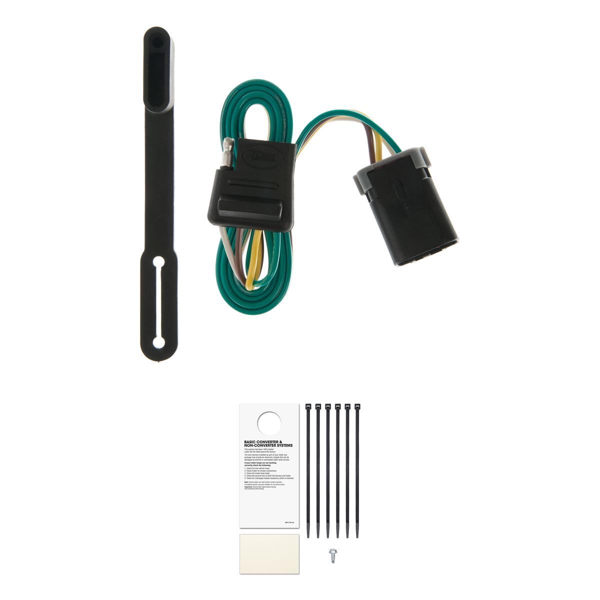CURT 55368 Vehicle-Side Custom 4-Pin Trailer Wiring Harness, Fits Select Dodge Ram 1500, 2500, 3500 Van thumbnail 0