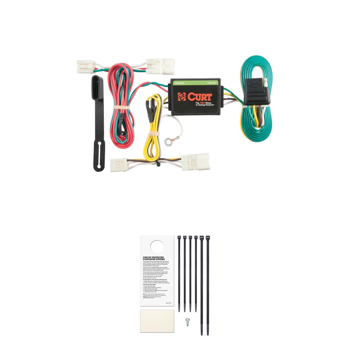 CURT 56126 Vehicle-Side Custom 4-Pin Trailer Wiring Harness, Fits Select Hyundai Elantra thumbnail 0