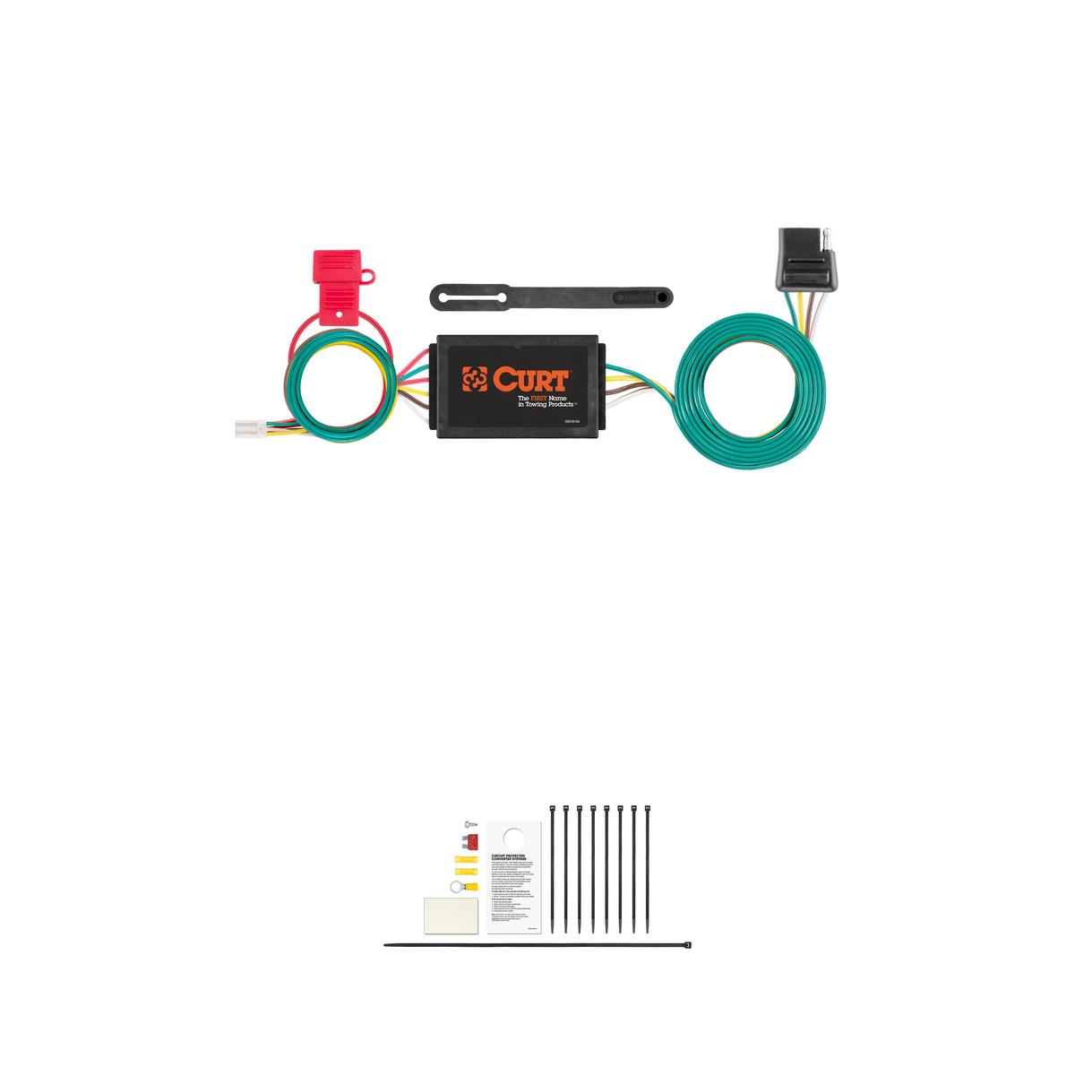 CURT 56370 Vehicle-Side Custom 4-Pin Trailer Wiring Harness, Fits Select Honda CR-V thumbnail 0