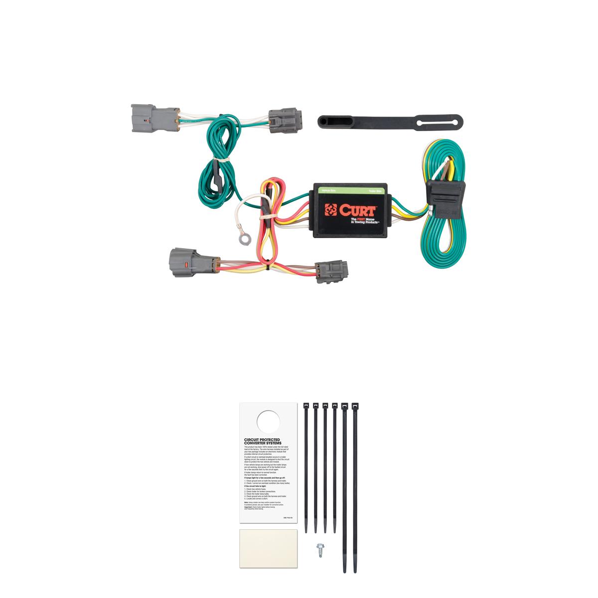 CURT 56222 Vehicle-Side Custom 4-Pin Trailer Wiring Harness, Fits Select Kia Rondo, Soul thumbnail 0