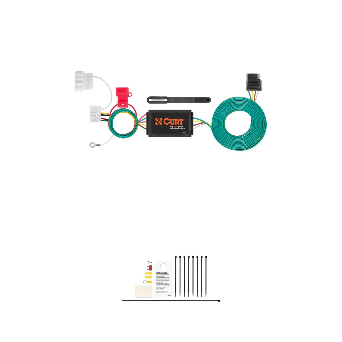 CURT 56378 Vehicle-Side Custom 4-Pin Trailer Wiring Harness, Fits Select Honda Odyssey thumbnail 0