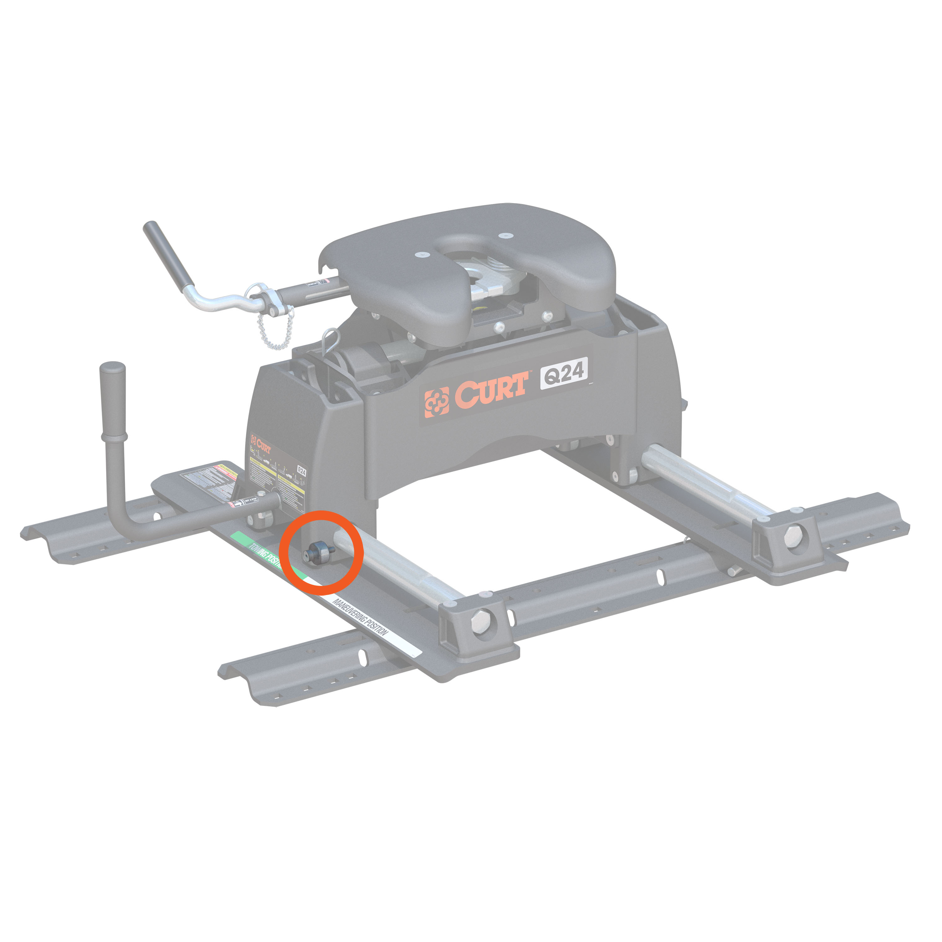 CURT 19217 Replacement R-Series 5th Wheel Roller Wheel Kit thumbnail 1