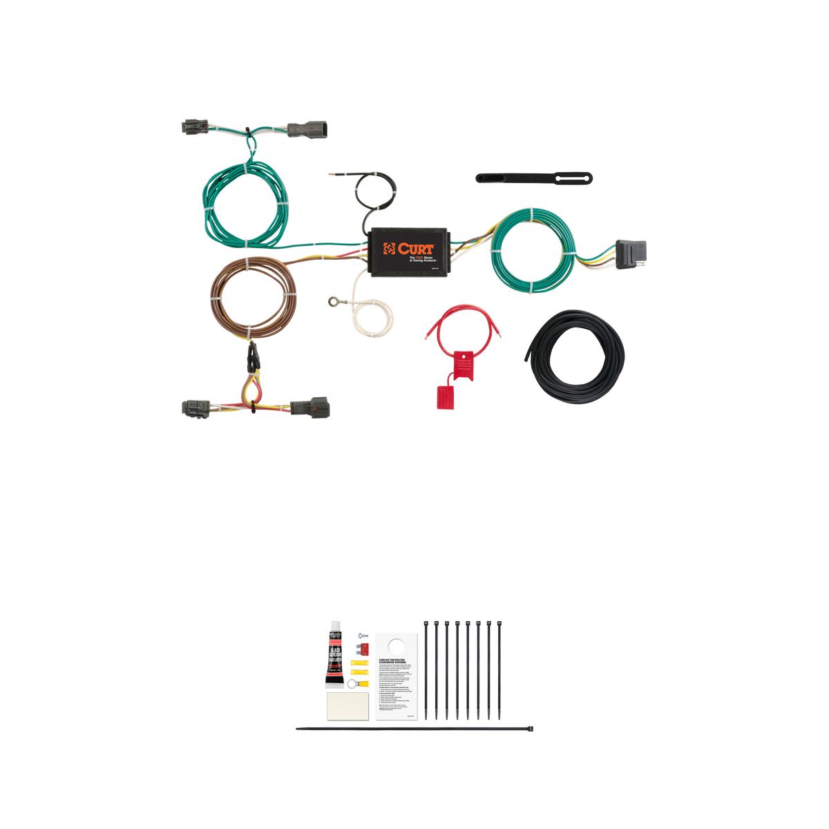 CURT 56256 Vehicle-Side Custom 4-Pin Trailer Wiring Harness, Fits Select Kia Sorento thumbnail 0
