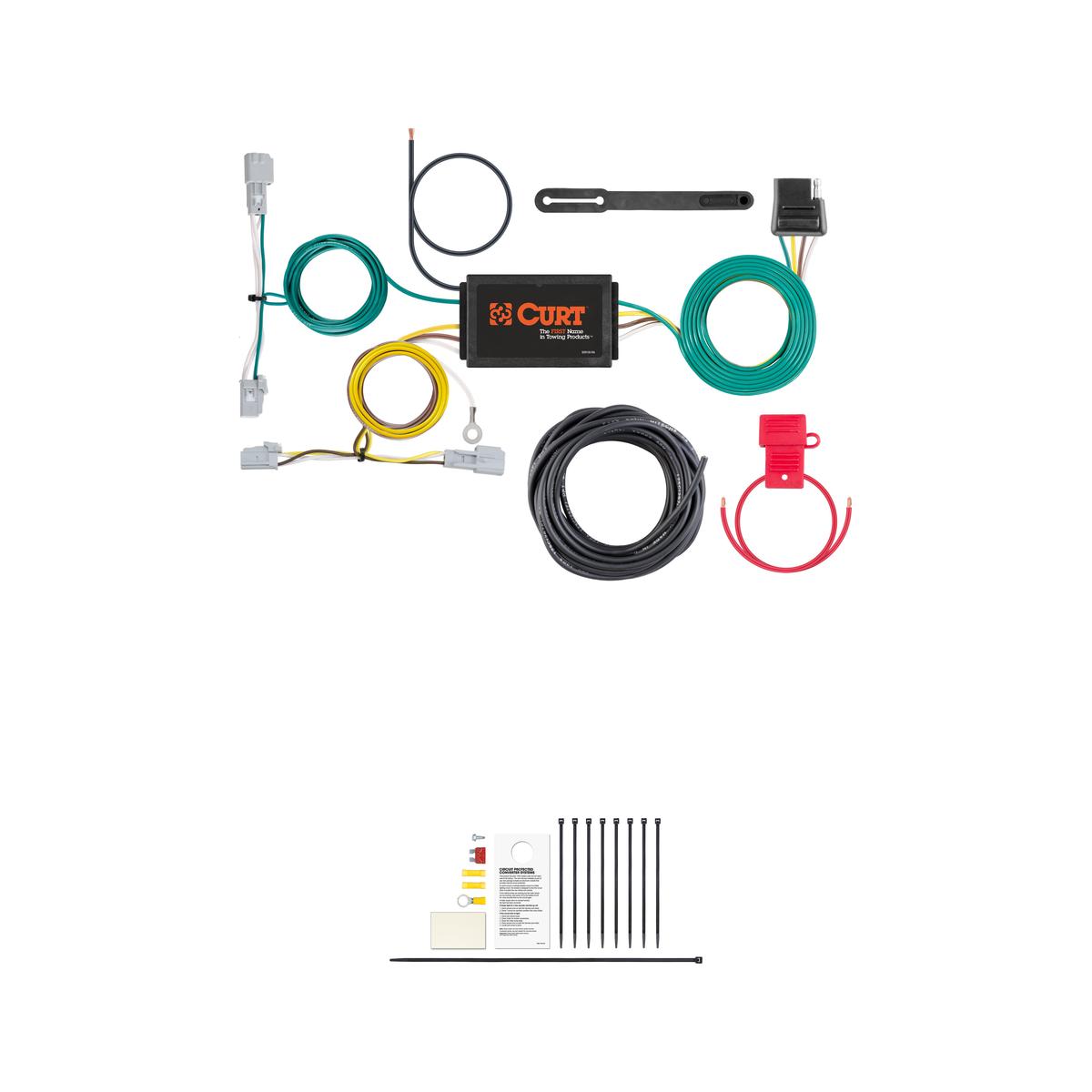 CURT 56387 Vehicle-Side Custom 4-Pin Trailer Wiring Harness, Fits Select Chevrolet Malibu thumbnail 0