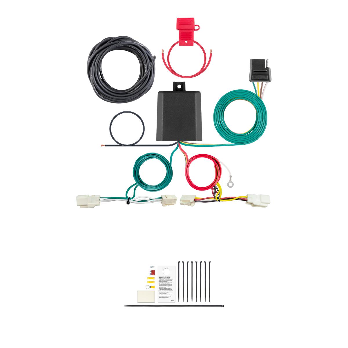 CURT 56467 Vehicle-Side Custom 4-Pin Trailer Wiring Harness, Fits Select Mitsubishi Outlander thumbnail 0