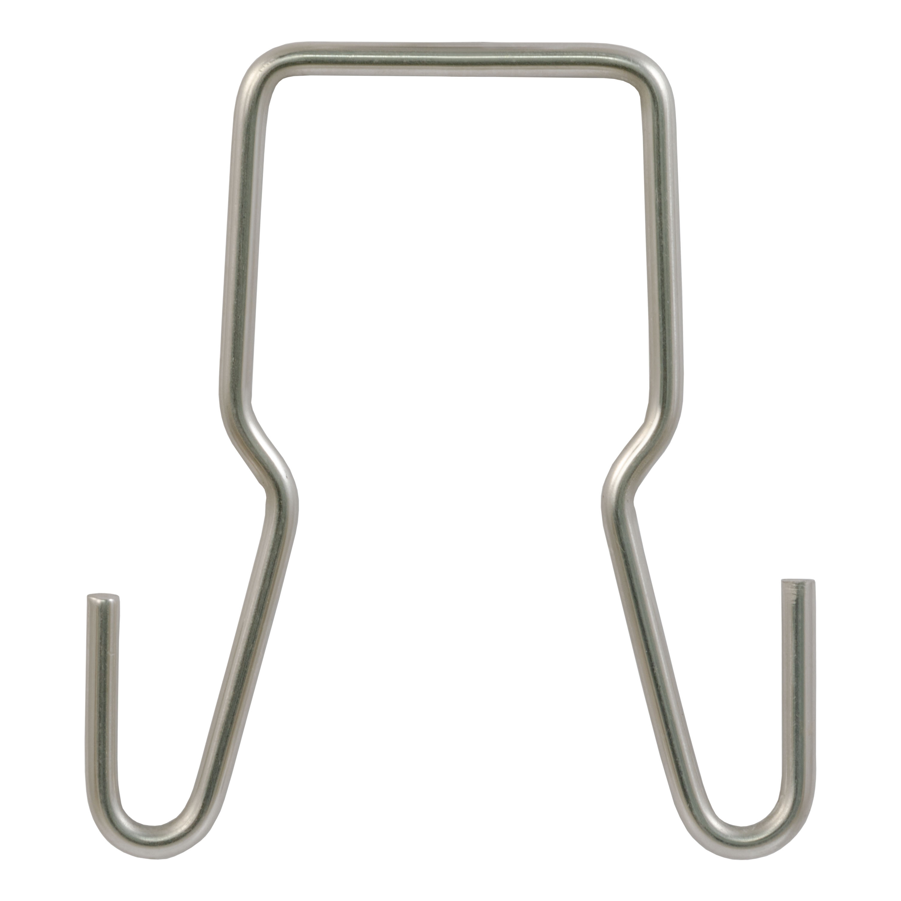 CURT 45807 Trailer Safety Chain Holder Bracket for 2-inch Shank, Clip-On Stainless Steel Hanger Hooks thumbnail 0