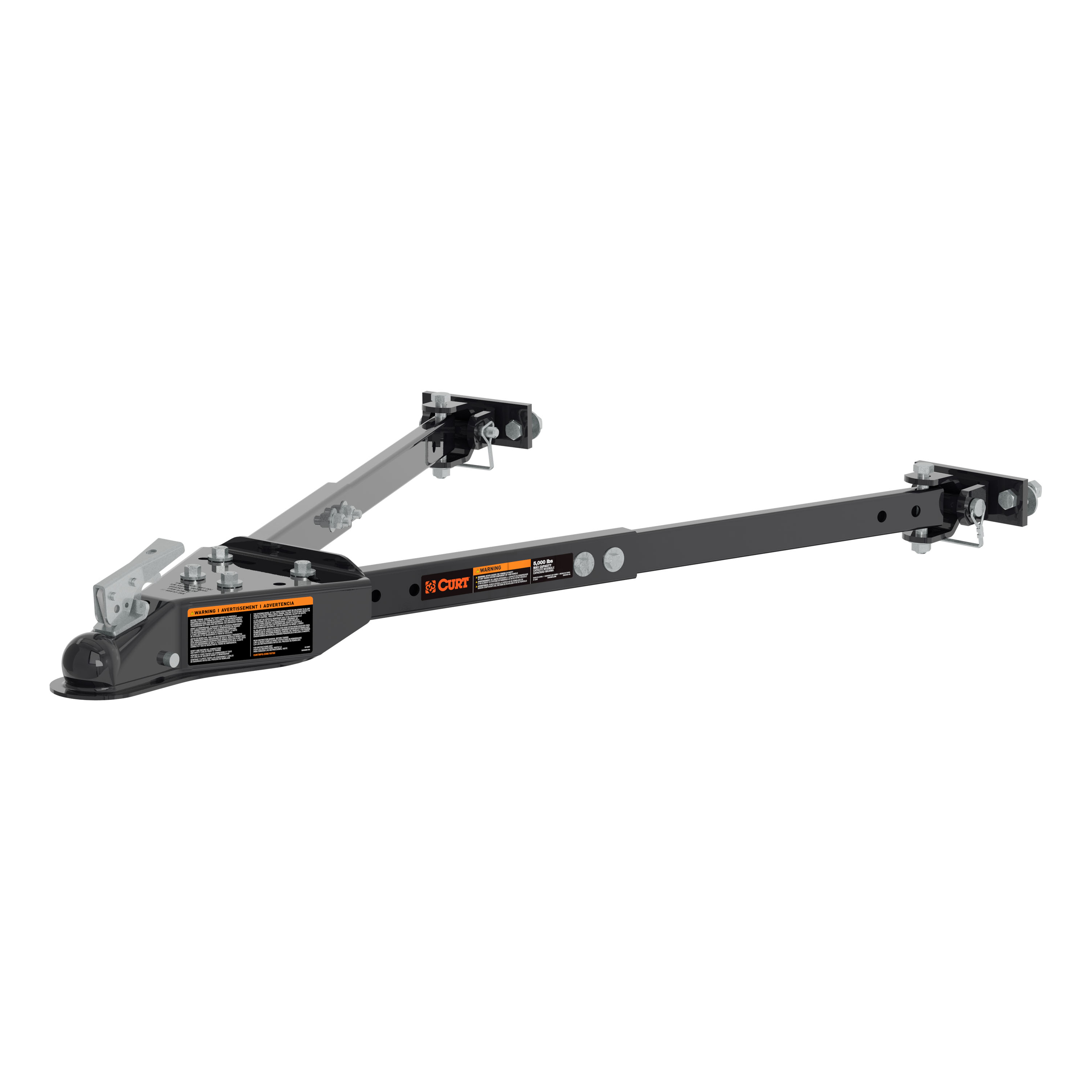 CURT 19750 Universal Tow Bar for Flat or Dinghy Towing 5,000 lbs, 2-Inch Coupler thumbnail 0
