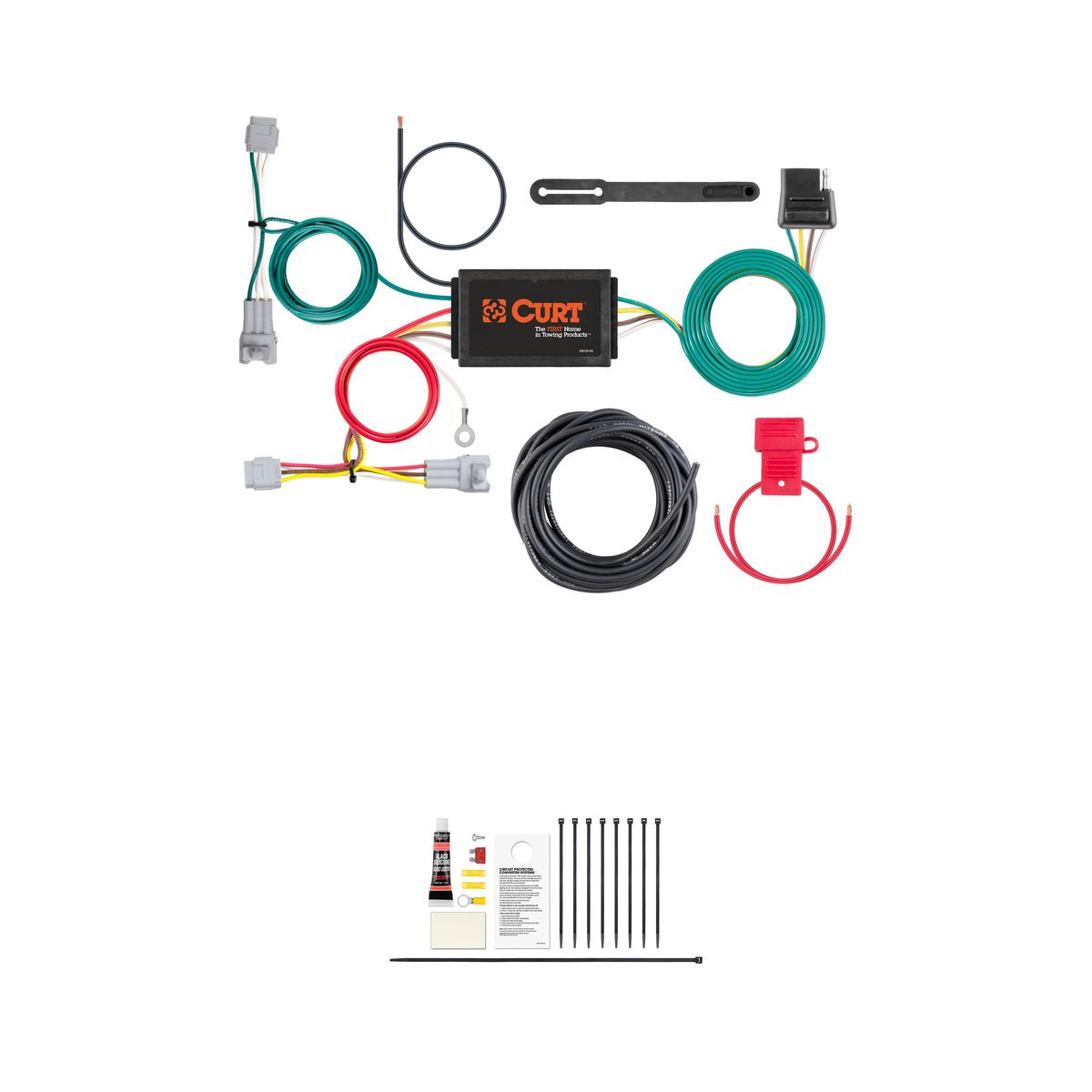 CURT 56368 Vehicle-Side Custom 4-Pin Trailer Wiring Harness, Fits Select Subaru Impreza thumbnail 0
