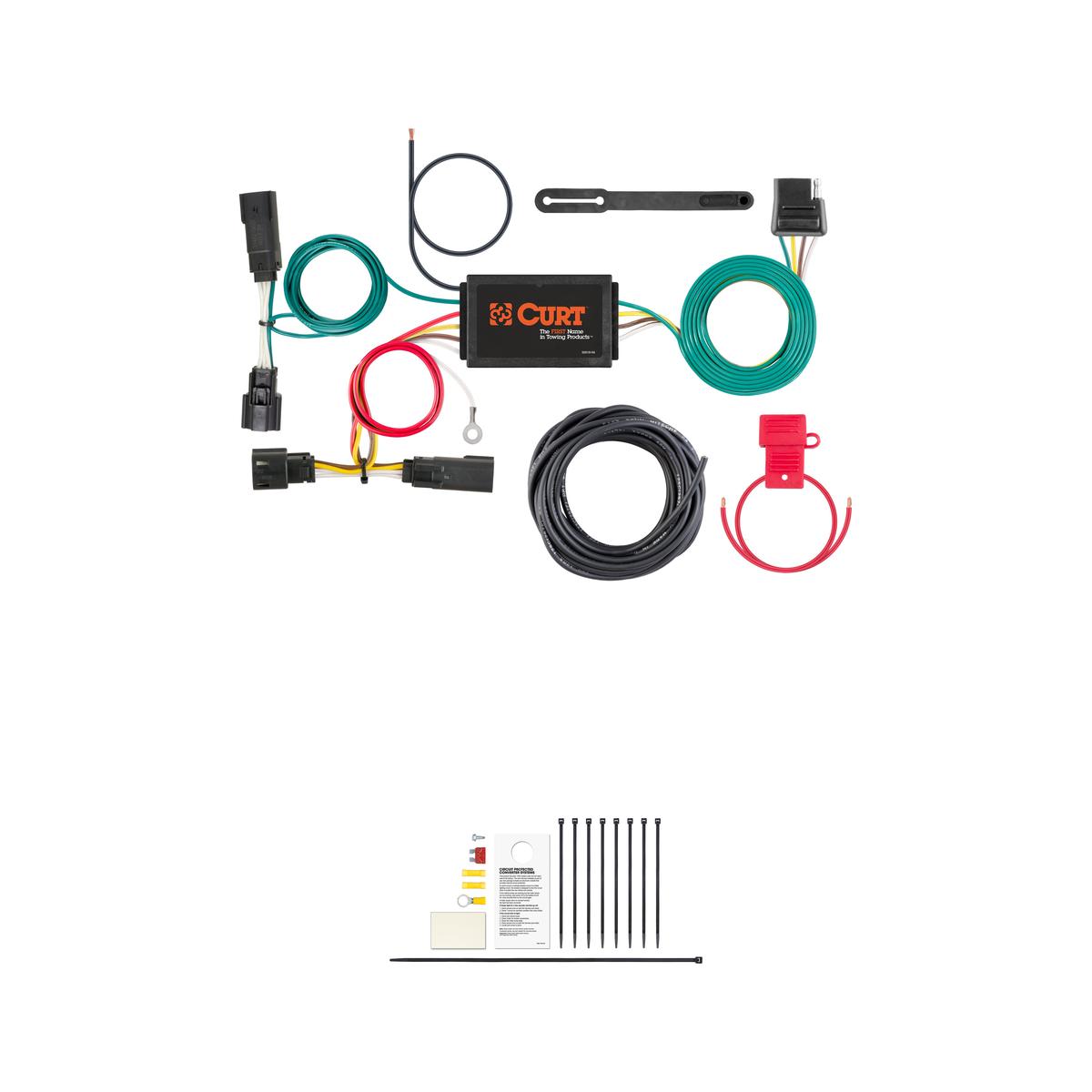 CURT 56363 Vehicle-Side Custom 4-Pin Trailer Wiring Harness, Fits Select Buick Encore thumbnail 0