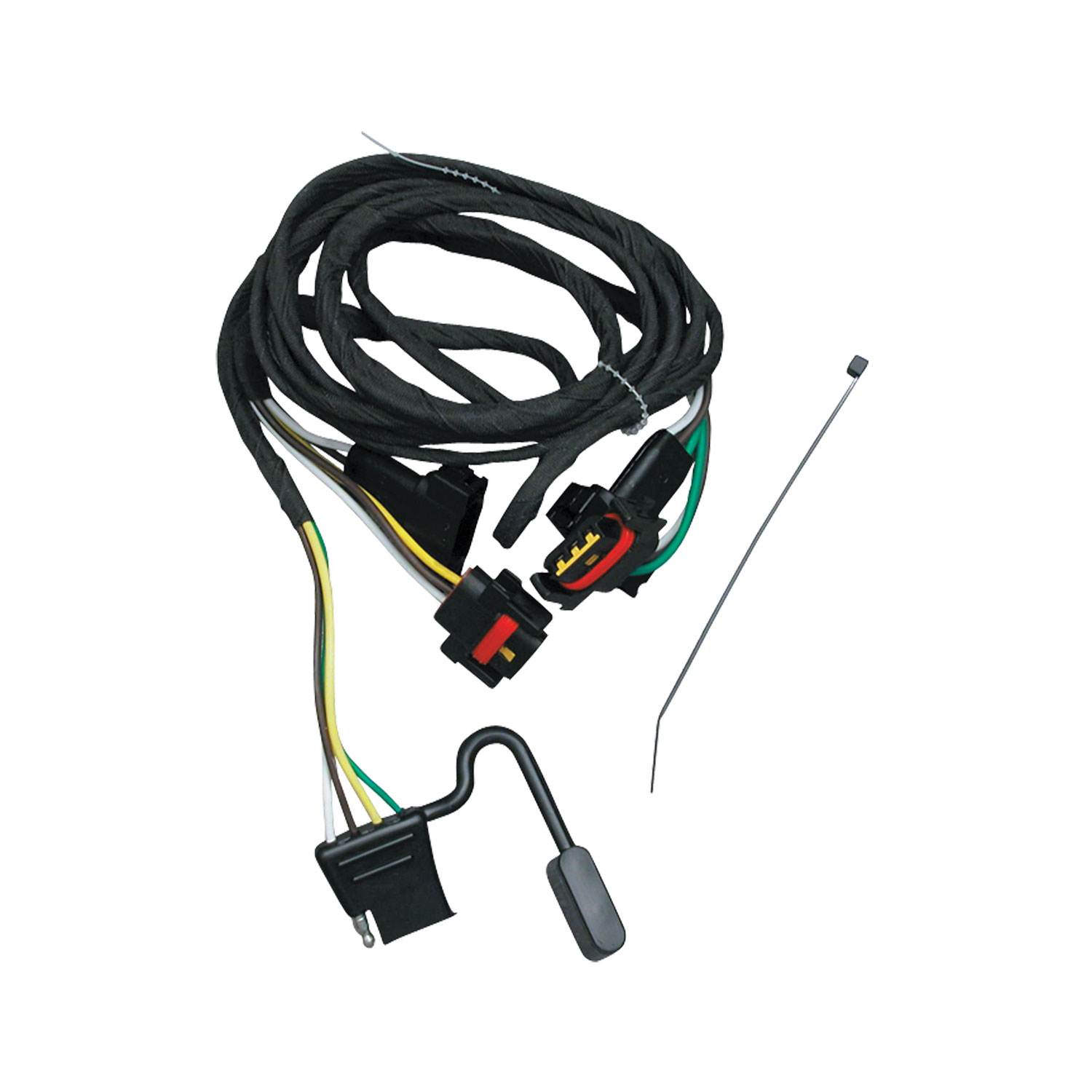 2005-2009 Dodge Dakota Draw-tite Class 3 Trailer Hitch, 2 Inch Square Receiver Bundle w/ Plug-n-Play T-One Wiring Harness thumbnail 1