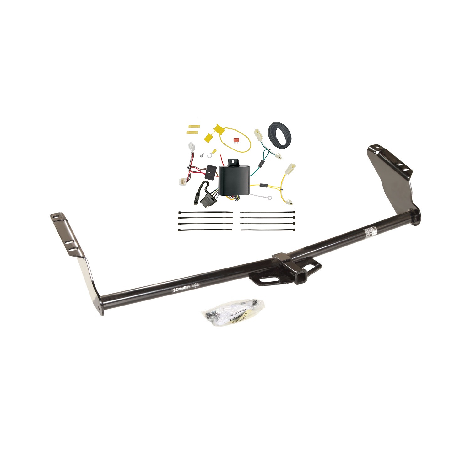 2011-2014 Toyota Sienna Draw-tite Class 2 Trailer Hitch, 1-1/4 Inch Square Receiver Bundle w/ Plug-n-Play T-One Wiring Harness thumbnail 0