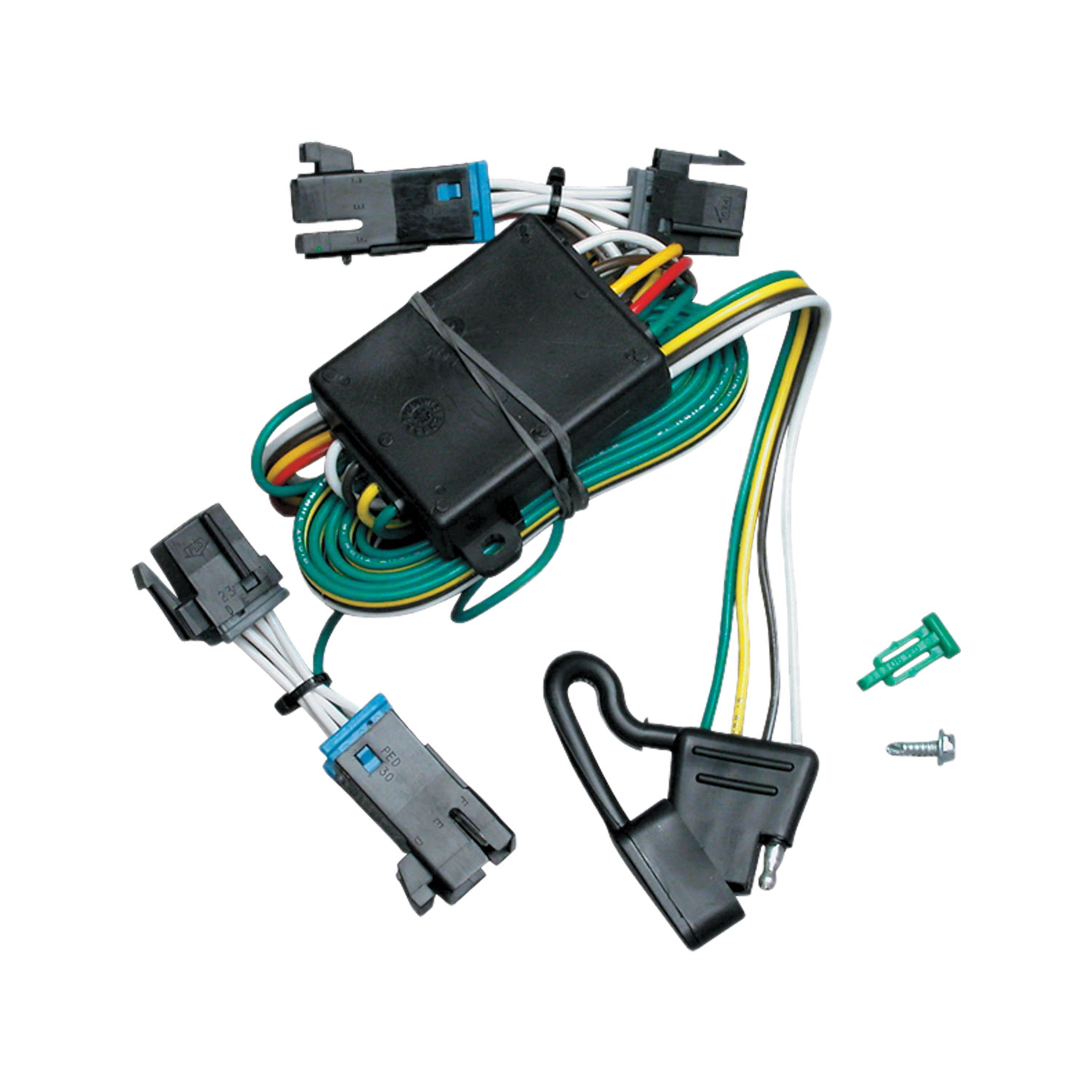 2000-2002 Chevrolet Express 1500 Draw-tite Class 4 Trailer Hitch, 2 Inch Square Receiver Bundle w/ Plug-n-Play T-One Wiring Harness thumbnail 1