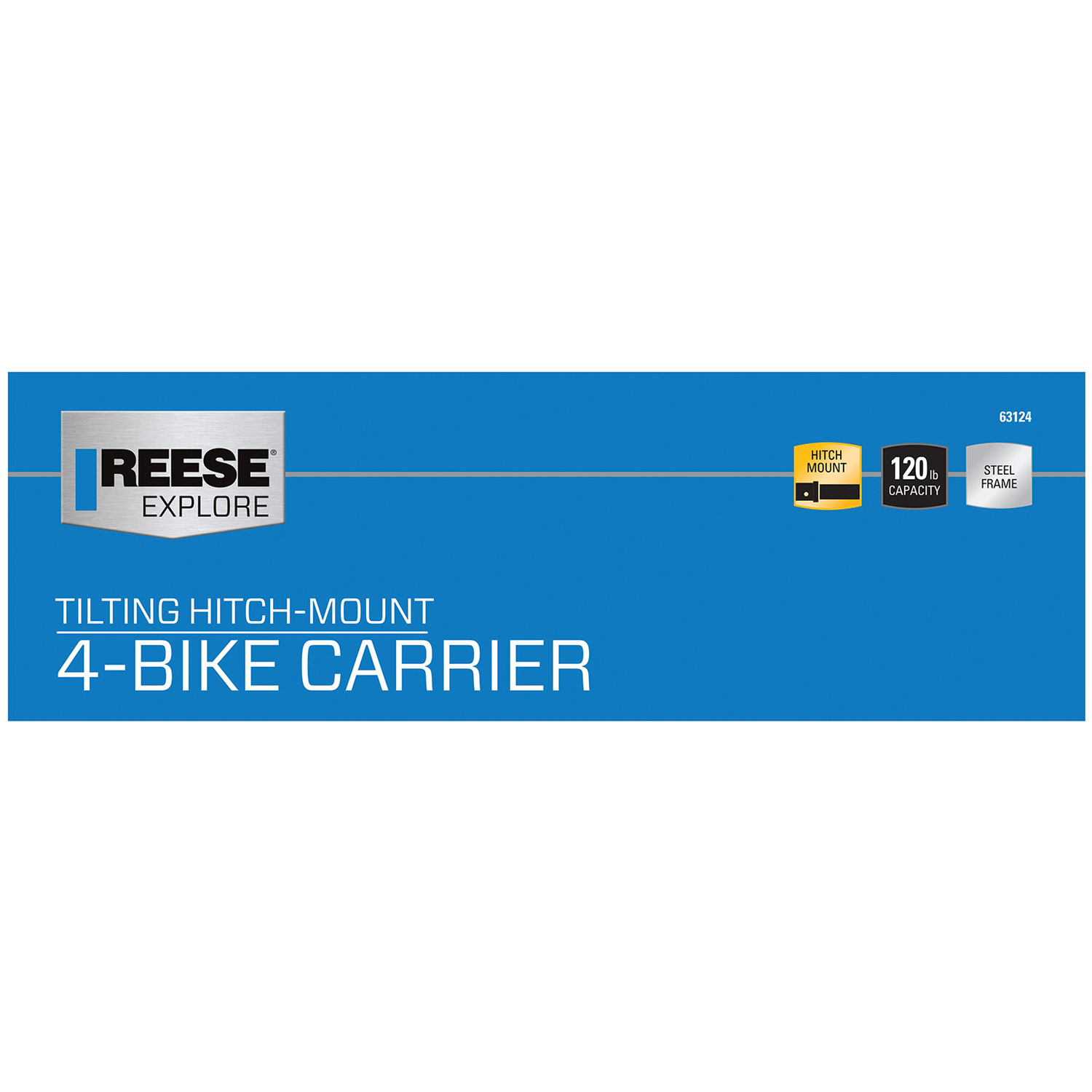 Reese Towpower Eclipse Trailer Hitch Bike Carrier, 4-Bike, 2 Inch Receiver thumbnail 2
