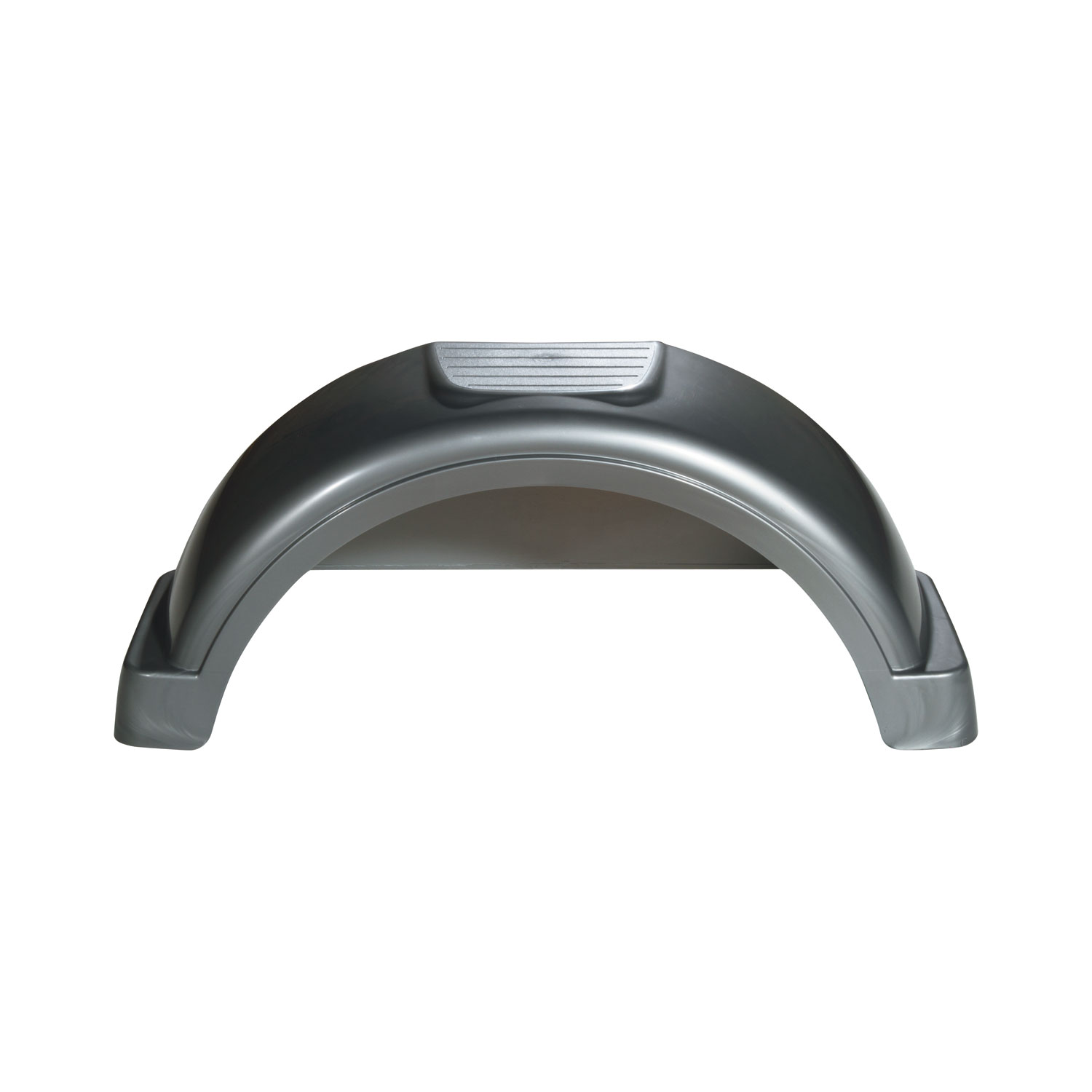Set of 2, Fulton 13 in. Top Step Silver Trailer Fender 008563 thumbnail 2