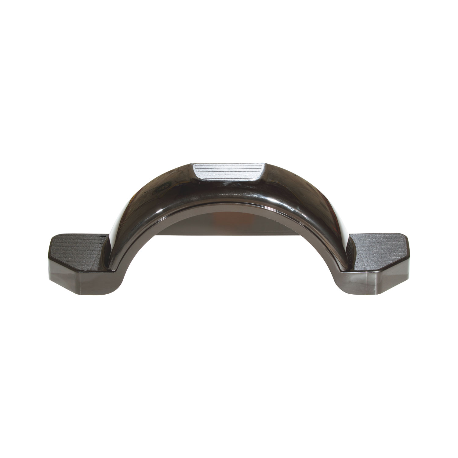 Set of 2, Fulton 14 in. Top & Side Step Black Trailer Fender 008584 thumbnail 2