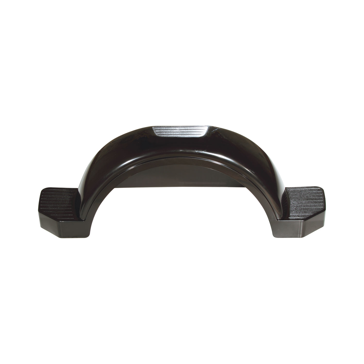 Set of 2, Fulton 15 in.Top & Side Step Black Trailer Fender 008585 thumbnail 2