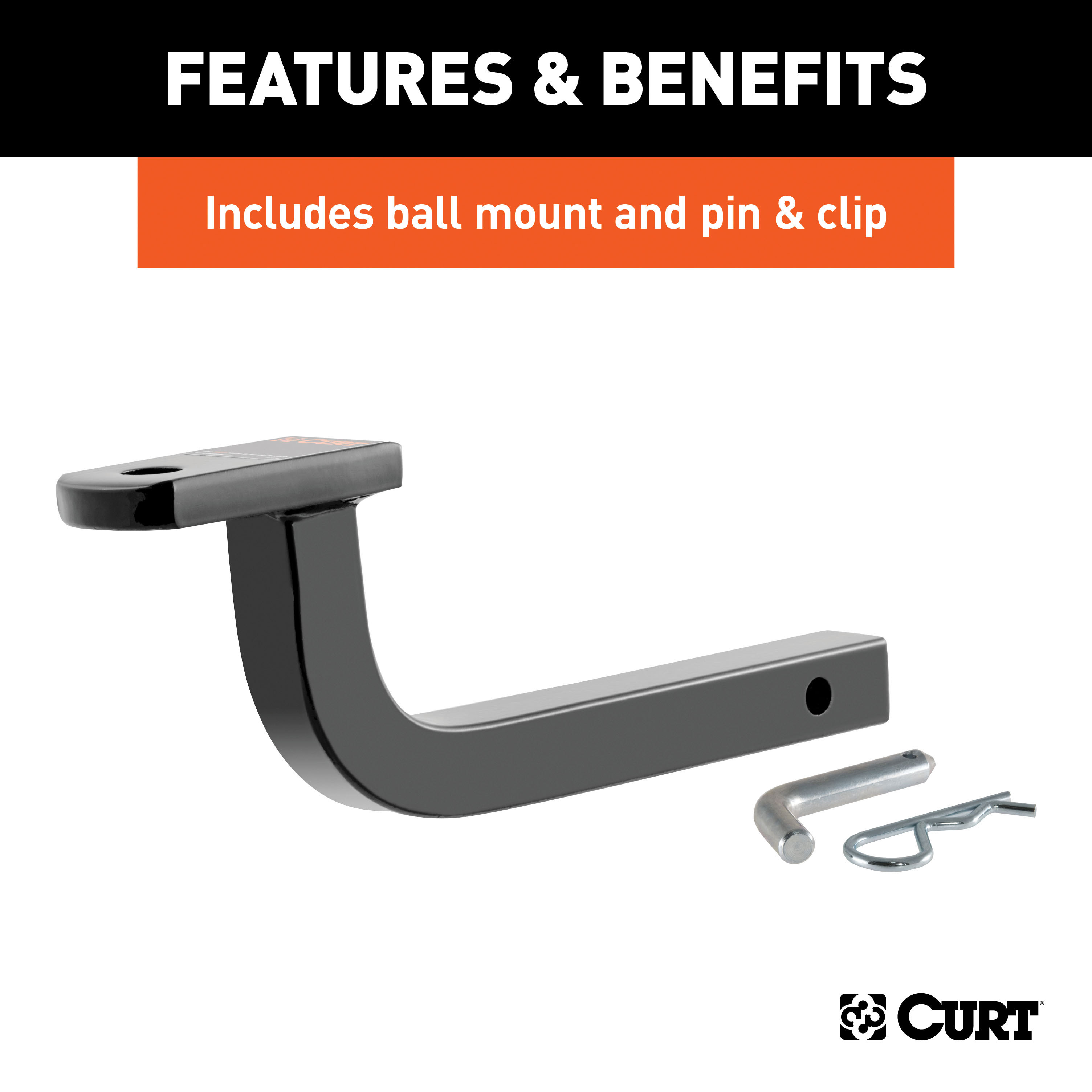 CURT 120413 Class 2 Hitch with Ball Mount, 1-1/4-Inch, Concealed Body, Fits Select Buick, Chevrolet, Oldsmobile, Pontiac Vehicles thumbnail 6