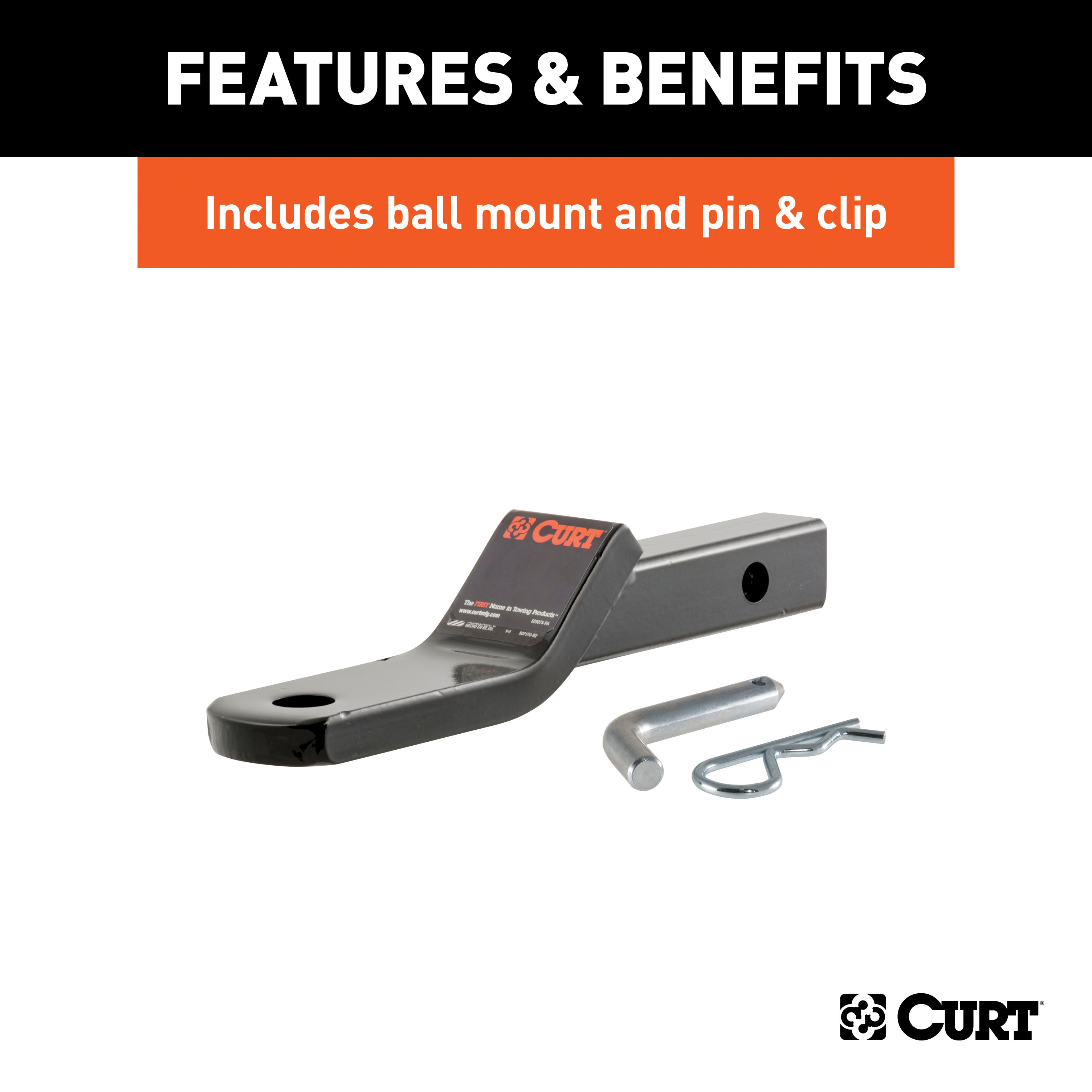 CURT 120383 Class 2 Trailer Hitch with Ball Mount, 1-1/4-In Receiver, Fits Select Subaru Forester thumbnail 6
