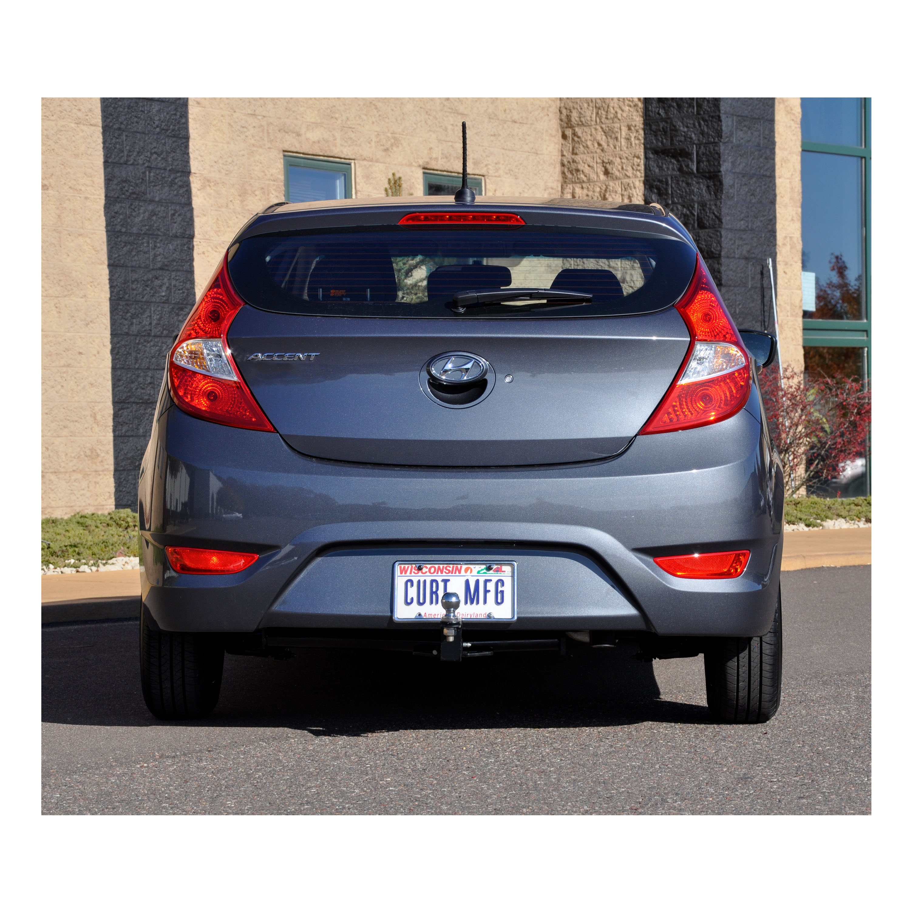 CURT 112503 Class 1 Trailer Hitch with Ball Mount, 1-1/4-In Receiver, Fits Select Hyundai Accent, Kia Rio thumbnail 7
