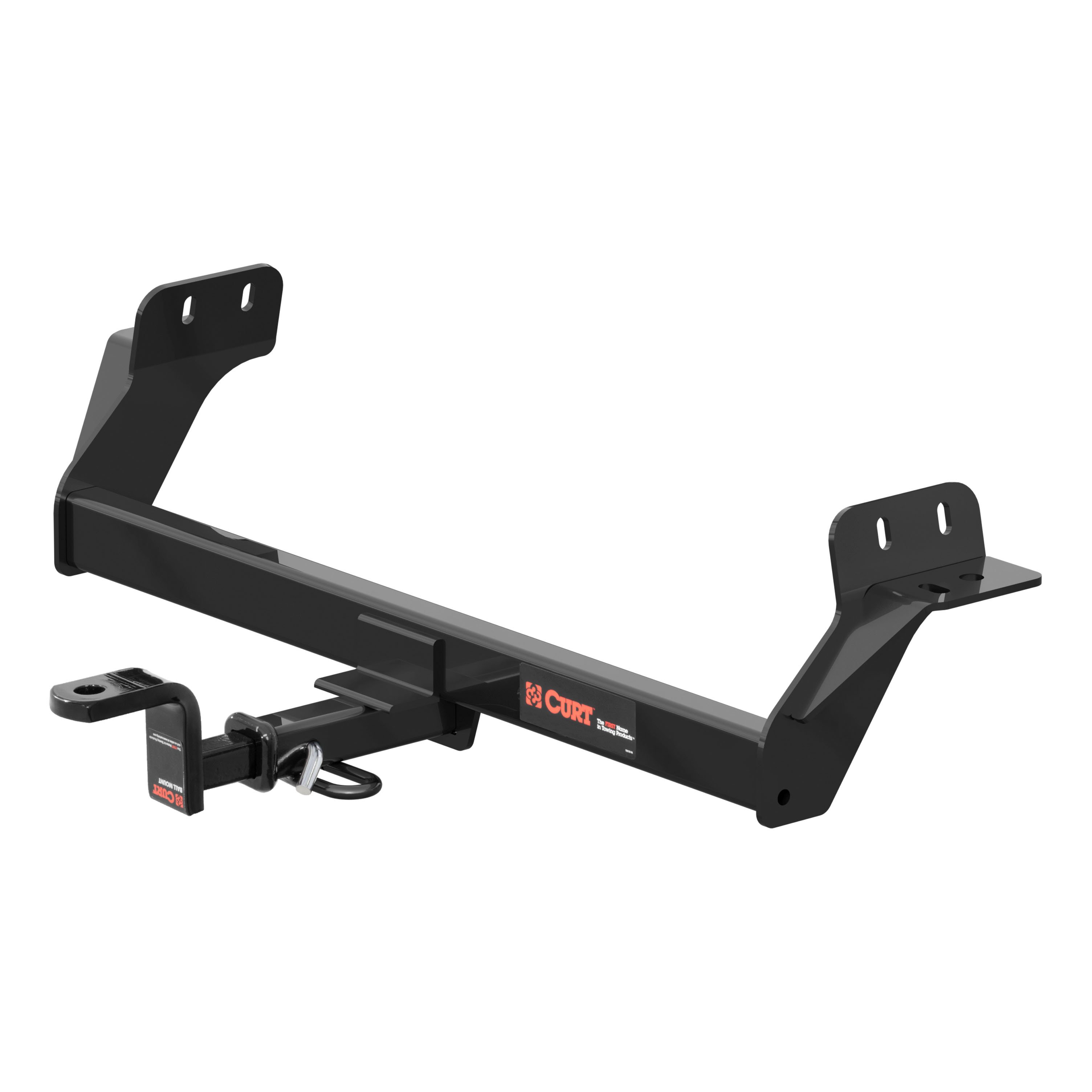 CURT 121643 Class 2 Trailer Hitch with Ball Mount, 1-1/4-In Receiver, Fits Select Ford Fusion, Lincoln MKZ thumbnail 0