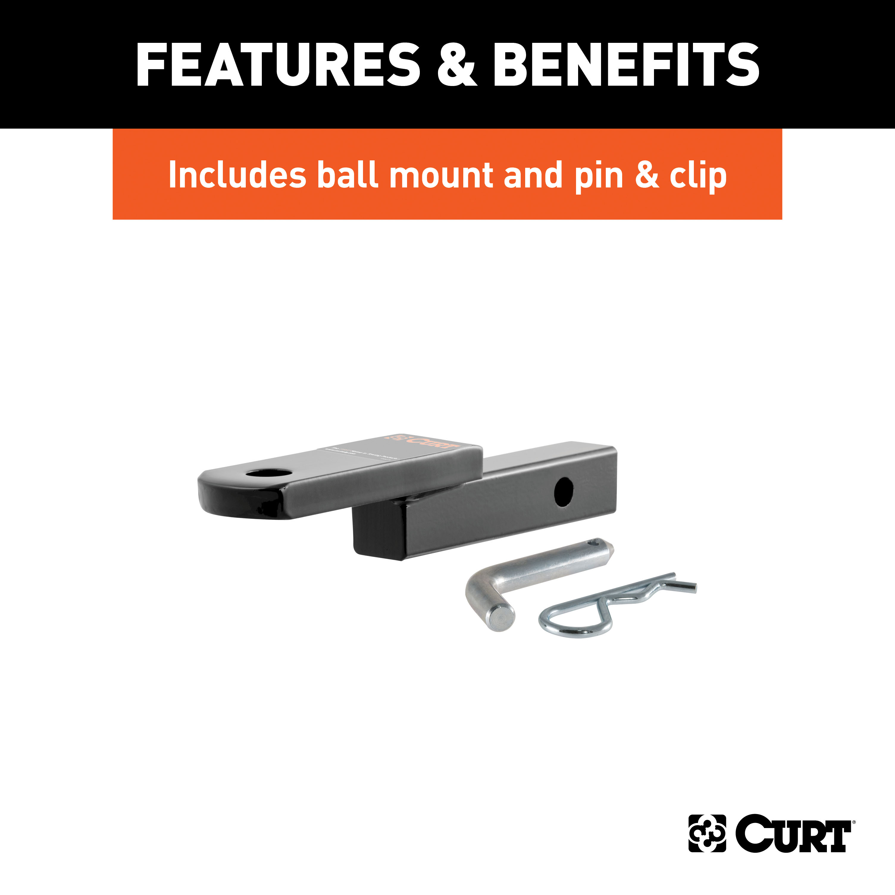 CURT 121083 Class 2 Trailer Hitch with Ball Mount, 1-1/4-In Receiver, Fits Select Toyota RAV4 thumbnail 5