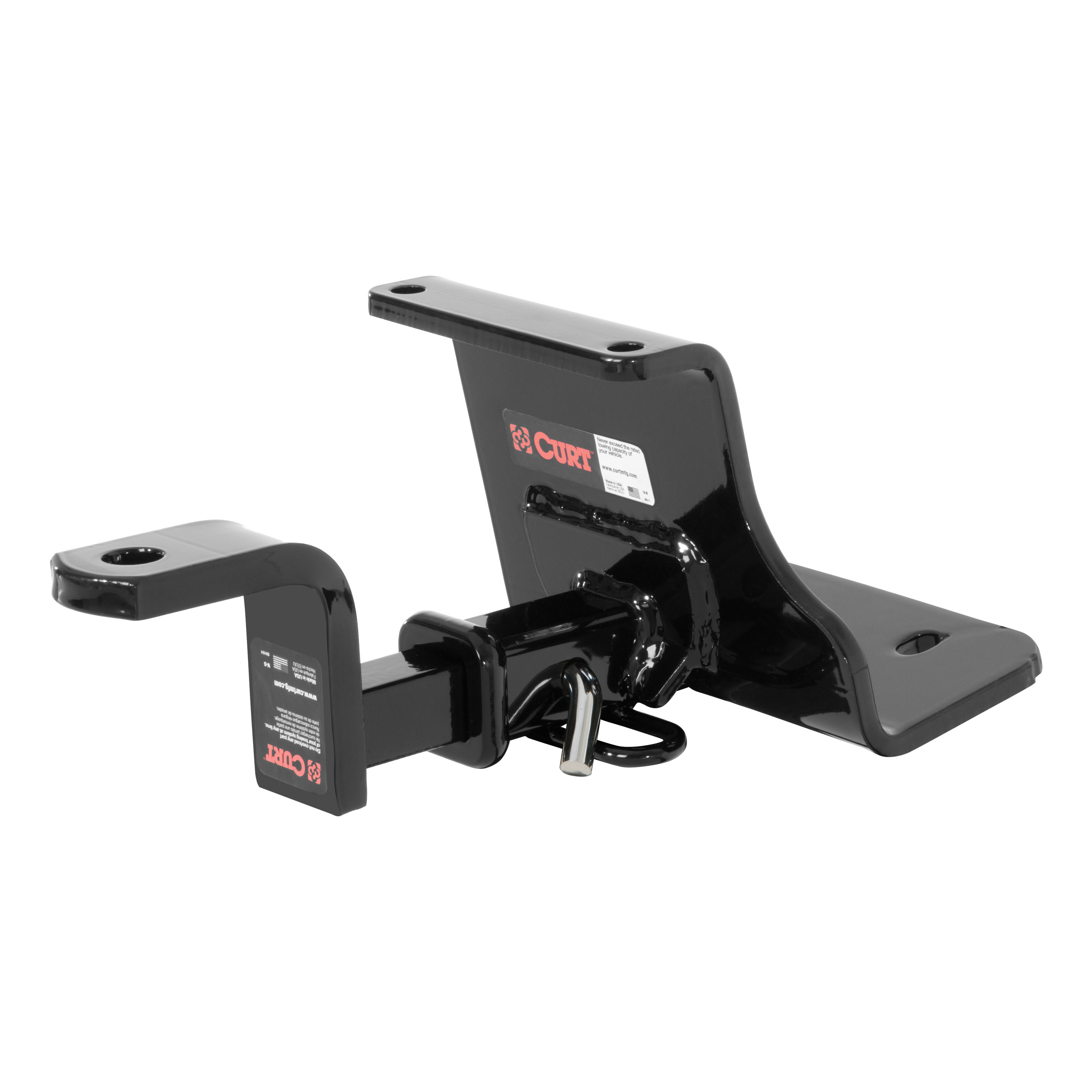 CURT 113063 Class 1 Trailer Hitch with Ball Mount, 1-1/4-In Receiver, Fits Select Chevrolet Aveo5, Pontiac G3 thumbnail 0